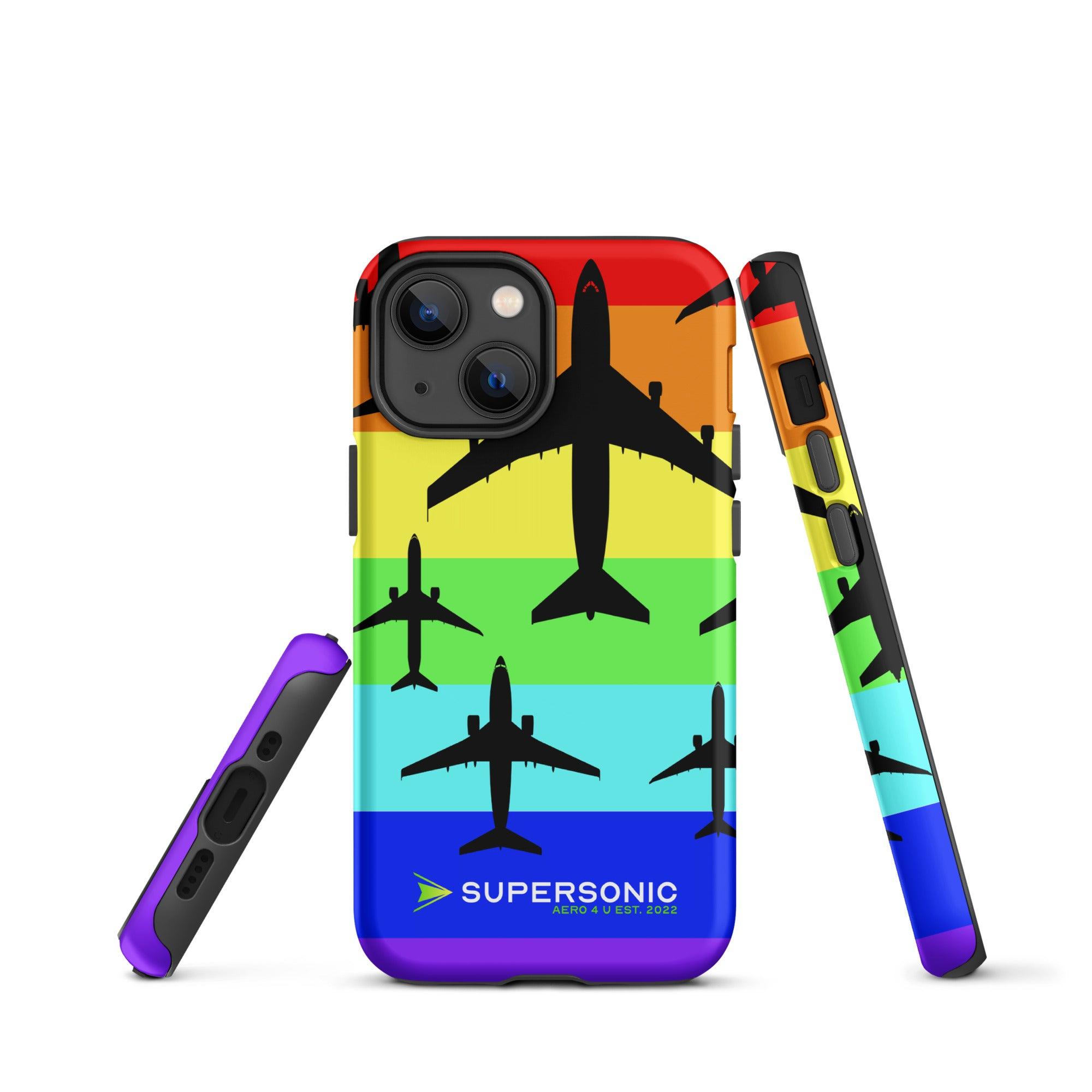 Aviation 🌈 PRIDE AVIATION iPhone Case | Love is Love Edition ✈️ für Piloten, Crews, Kinder & Planespotter made by SUPERSONIC aero 4U