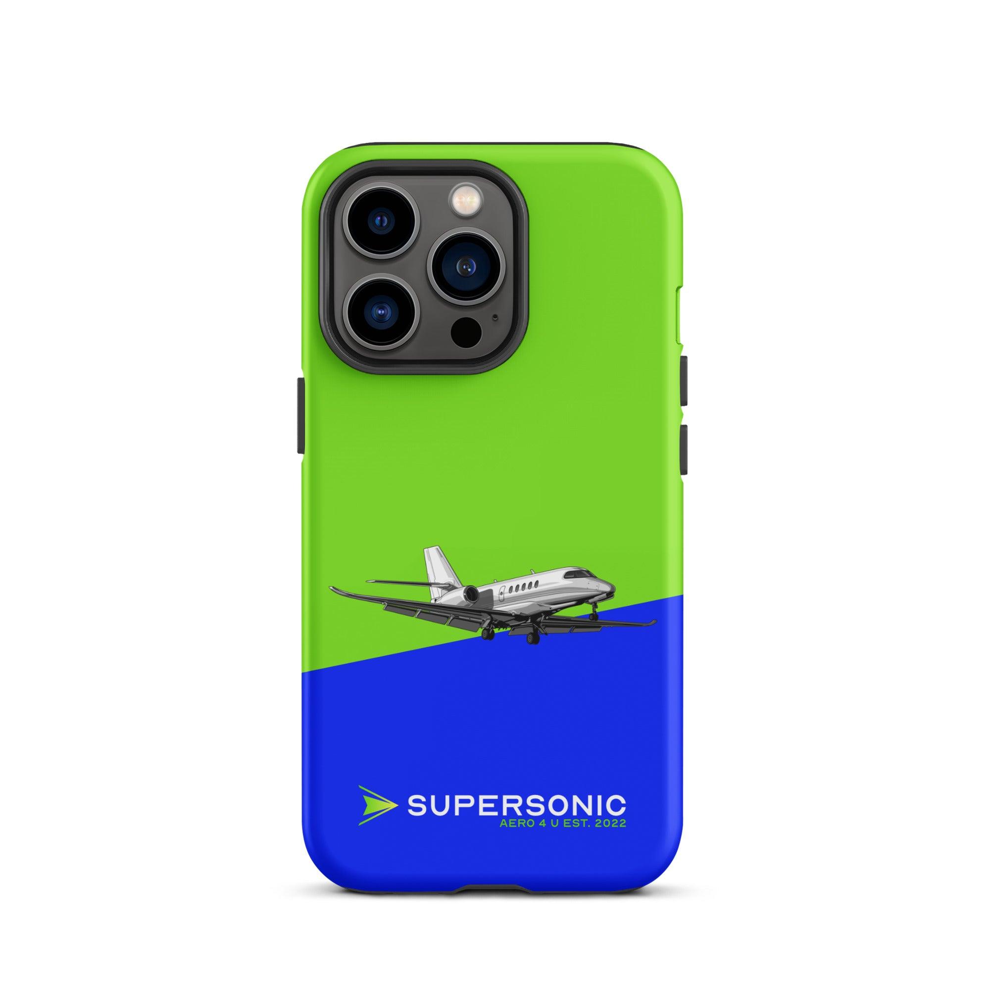 Aviation FIRST CLASS iPhone Hülle - Cessna Latitude Edition | Businessjet Case iPhone 13 Pro für Piloten, Crews, Kinder & Planespotter made by SUPERSONIC aero 4U