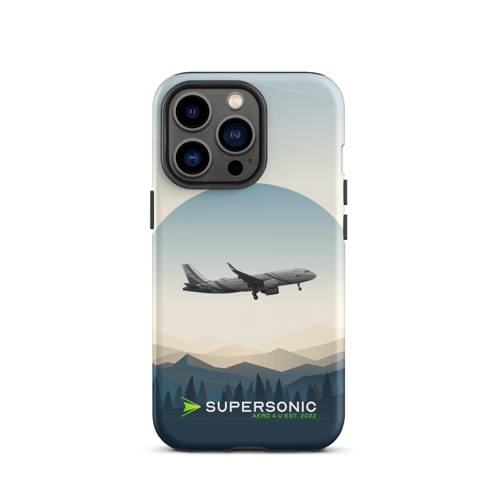 Aviation FIRST CLASS iPhone Hülle - Airbus A320 Approach | VIP Aviation Case iPhone 13 Pro für Piloten, Crews, Kinder & Planespotter made by SUPERSONIC aero 4U
