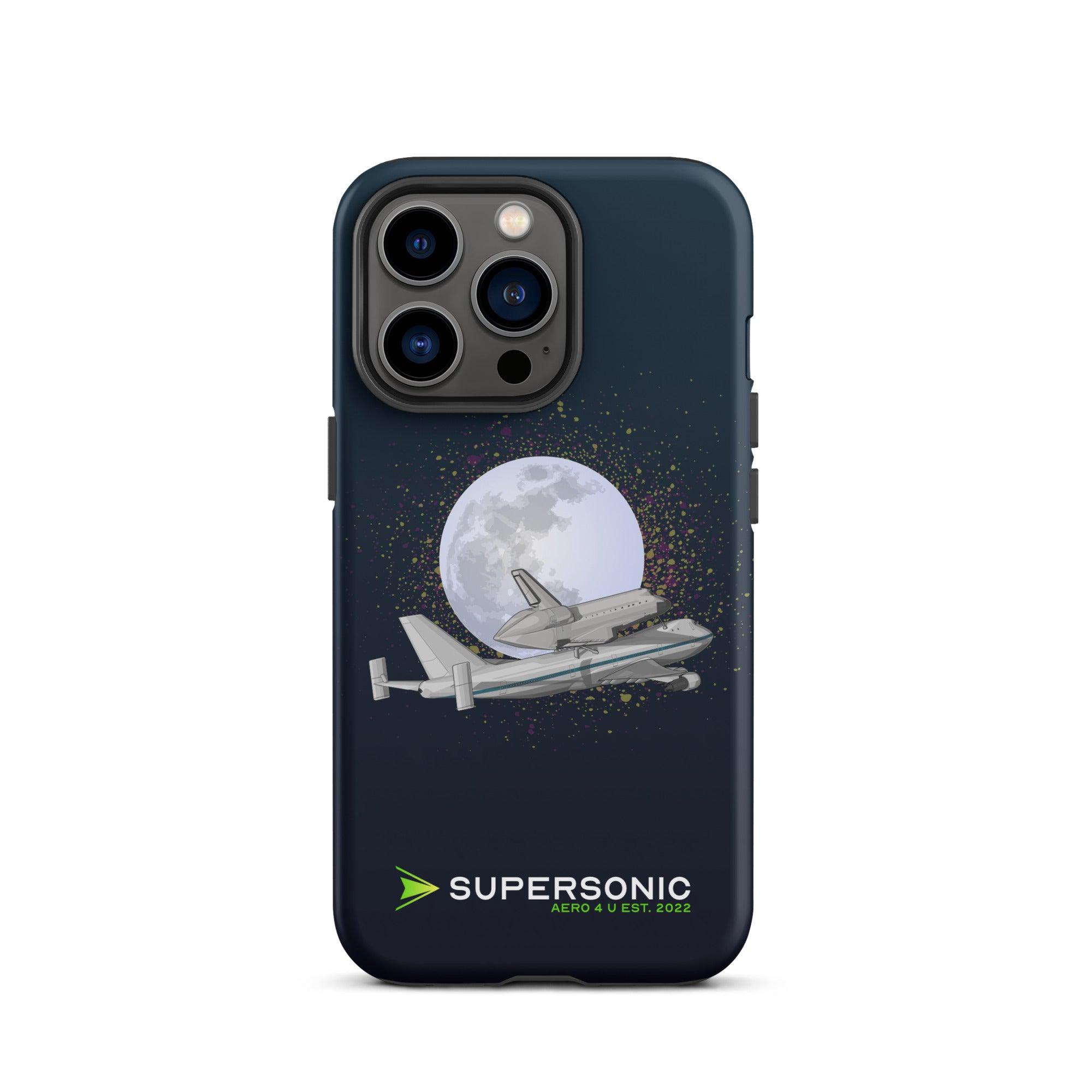 Aviation FIRST CLASS iPhone Hülle - Boeing 747 NASA - Space Shuttle Edition iPhone 13 Pro für Piloten, Crews, Kinder & Planespotter made by SUPERSONIC aero 4U