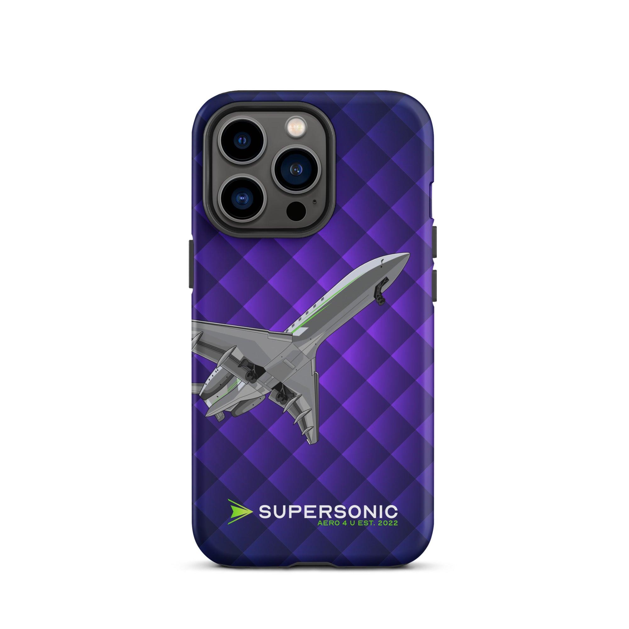 Aviation FIRST CLASS iPhone Schutzhülle - Business Jet Edition | Jetset Case iPhone 13 Pro für Piloten, Crews, Kinder & Planespotter made by SUPERSONIC aero 4U