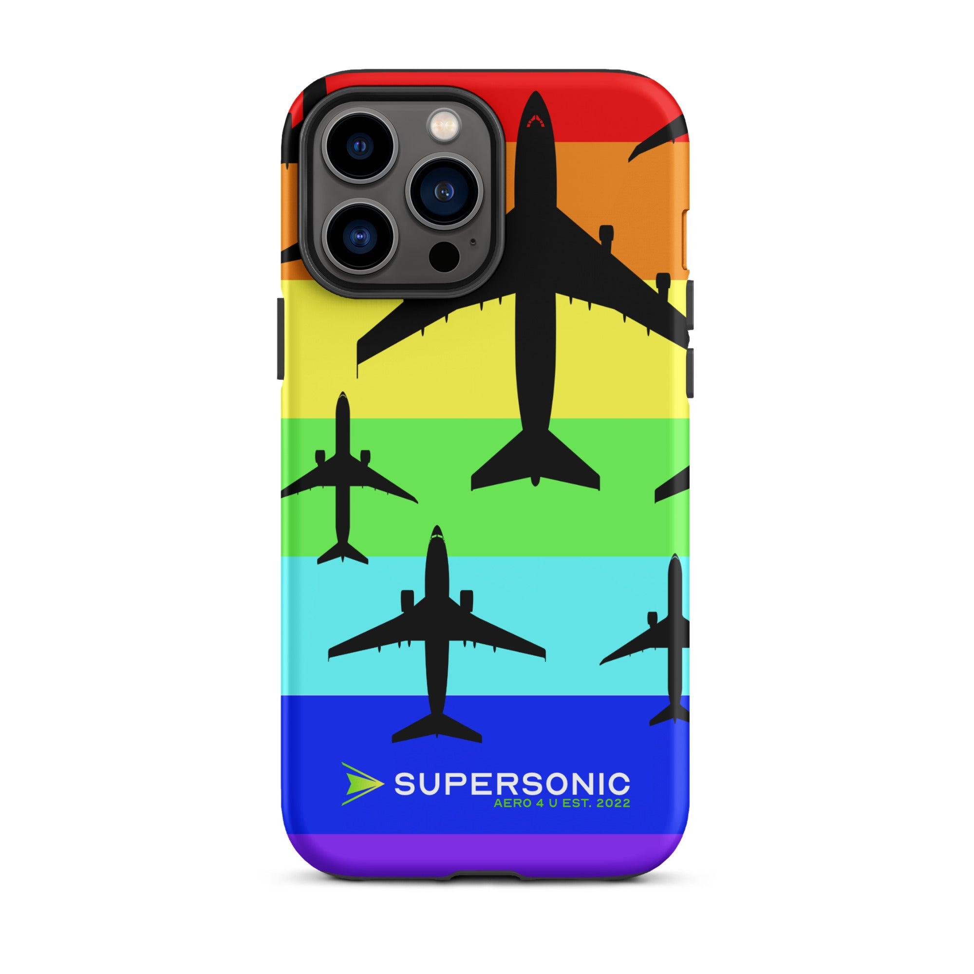 Aviation 🌈 PRIDE AVIATION iPhone Case | Love is Love Edition ✈️ iPhone 13 Pro Max für Piloten, Crews, Kinder & Planespotter made by SUPERSONIC aero 4U