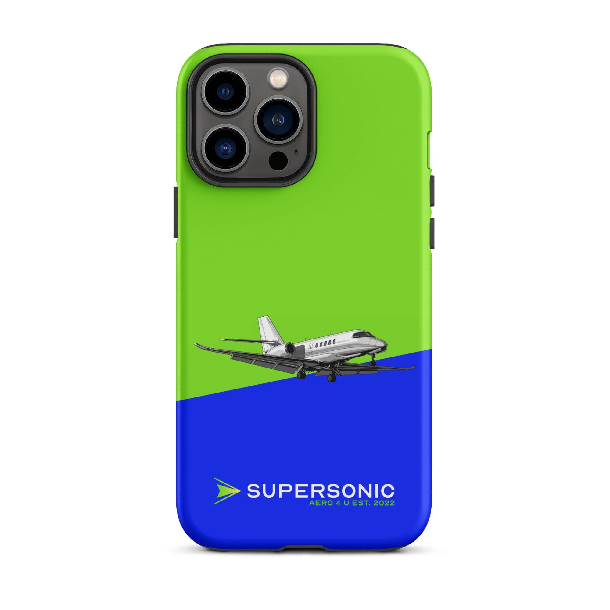 Aviation FIRST CLASS iPhone Hülle - Cessna Latitude Edition | Businessjet Case iPhone 13 Pro Max für Piloten, Crews, Kinder & Planespotter made by SUPERSONIC aero 4U