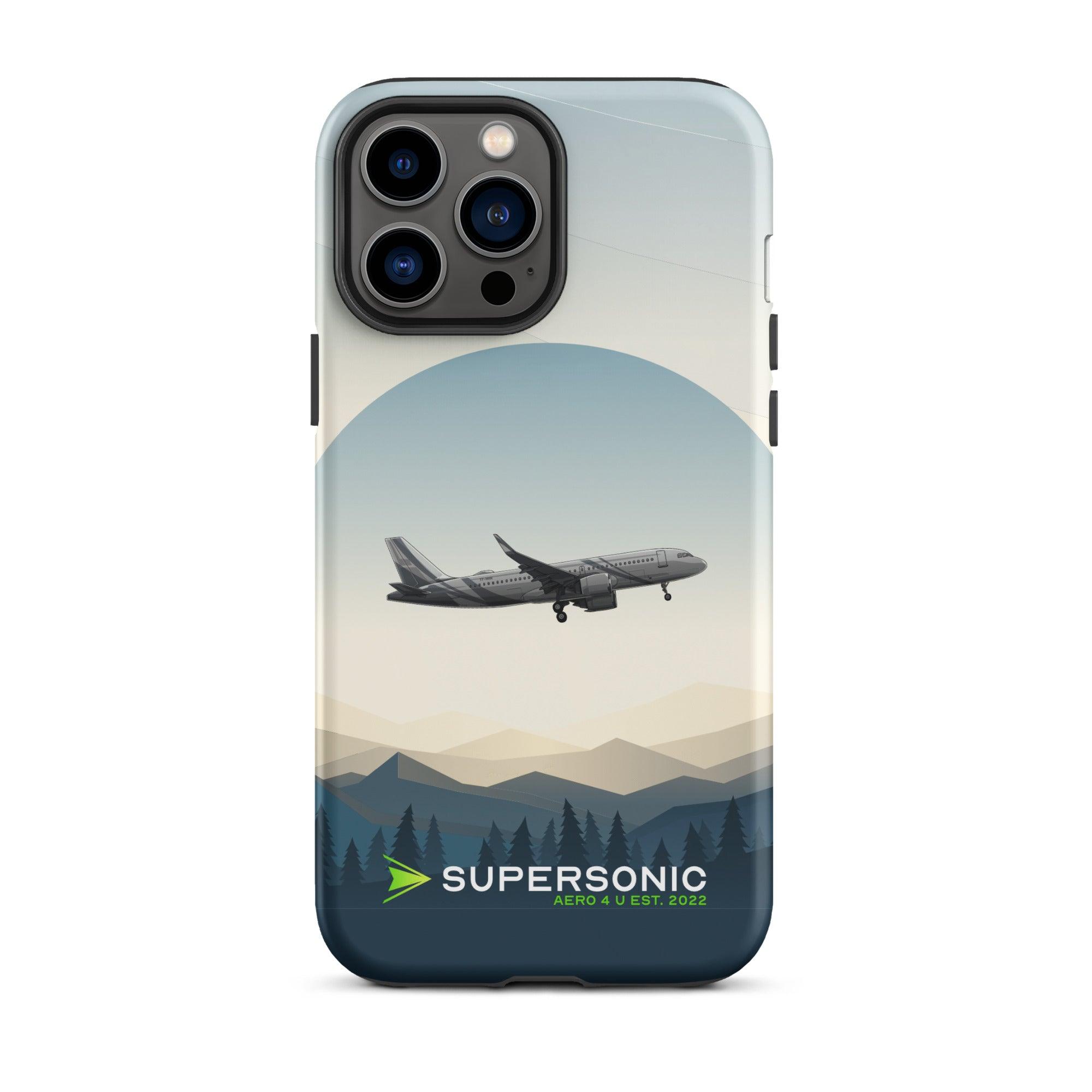 Aviation FIRST CLASS iPhone Hülle - Airbus A320 Approach | VIP Aviation Case iPhone 13 Pro Max für Piloten, Crews, Kinder & Planespotter made by SUPERSONIC aero 4U