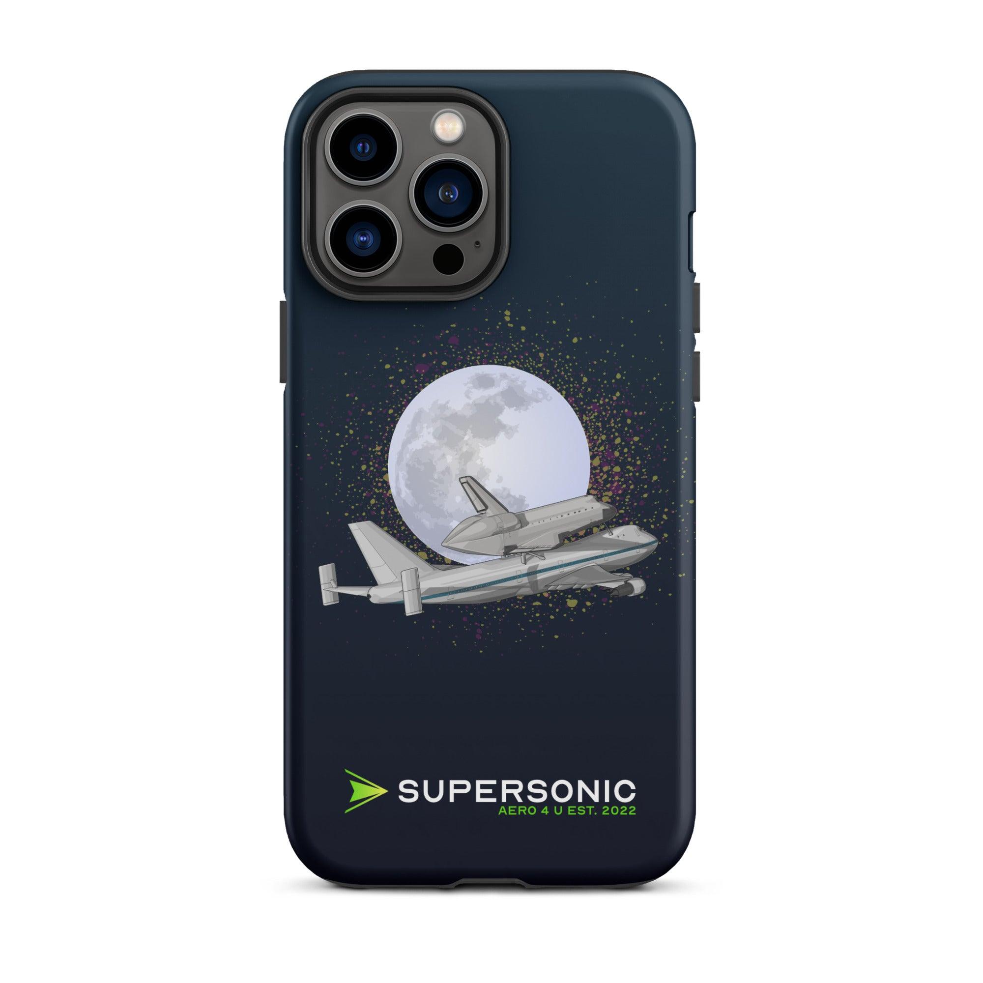 Aviation FIRST CLASS iPhone Hülle - Boeing 747 NASA - Space Shuttle Edition iPhone 13 Pro Max für Piloten, Crews, Kinder & Planespotter made by SUPERSONIC aero 4U