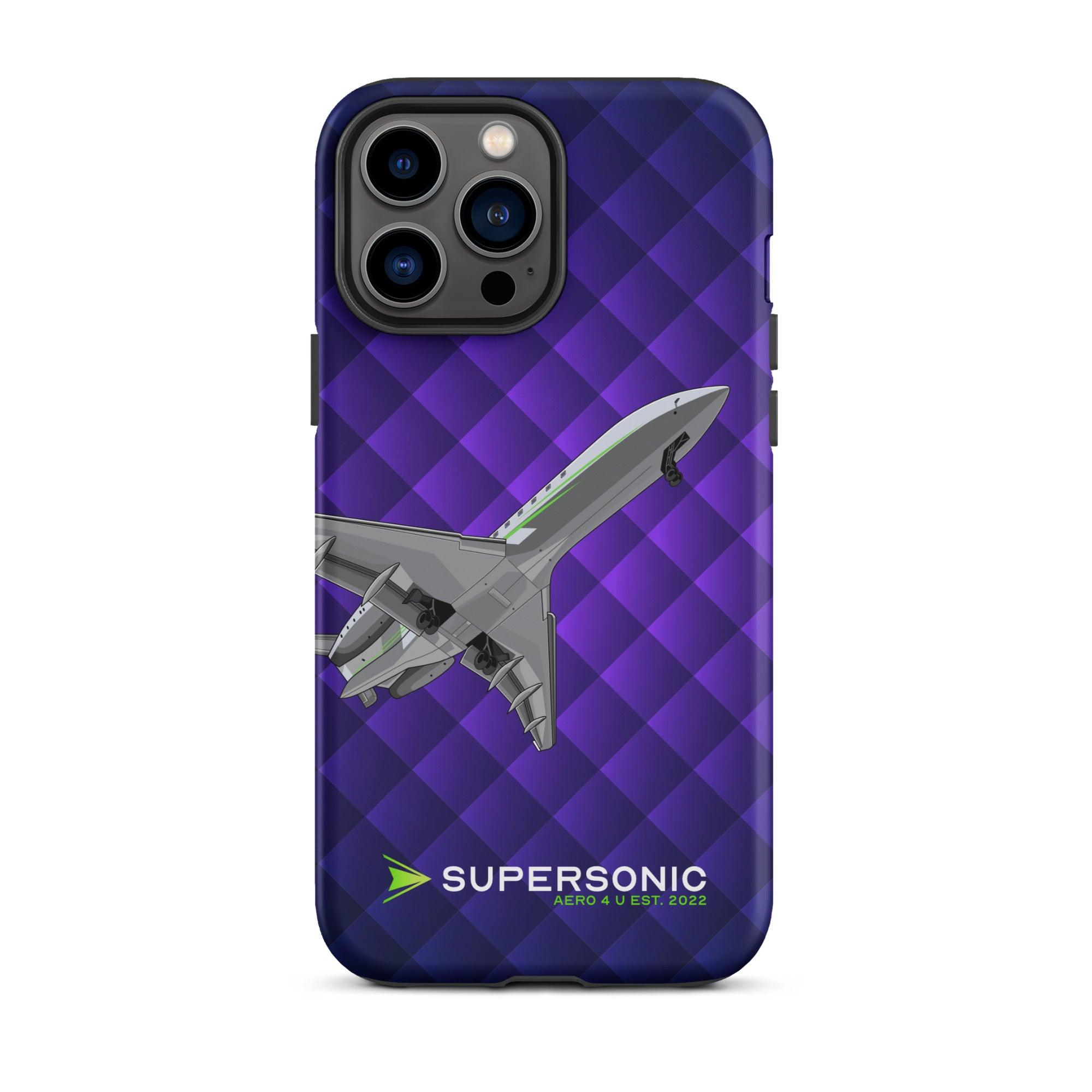 Aviation FIRST CLASS iPhone Schutzhülle - Business Jet Edition | Jetset Case iPhone 13 Pro Max für Piloten, Crews, Kinder & Planespotter made by SUPERSONIC aero 4U