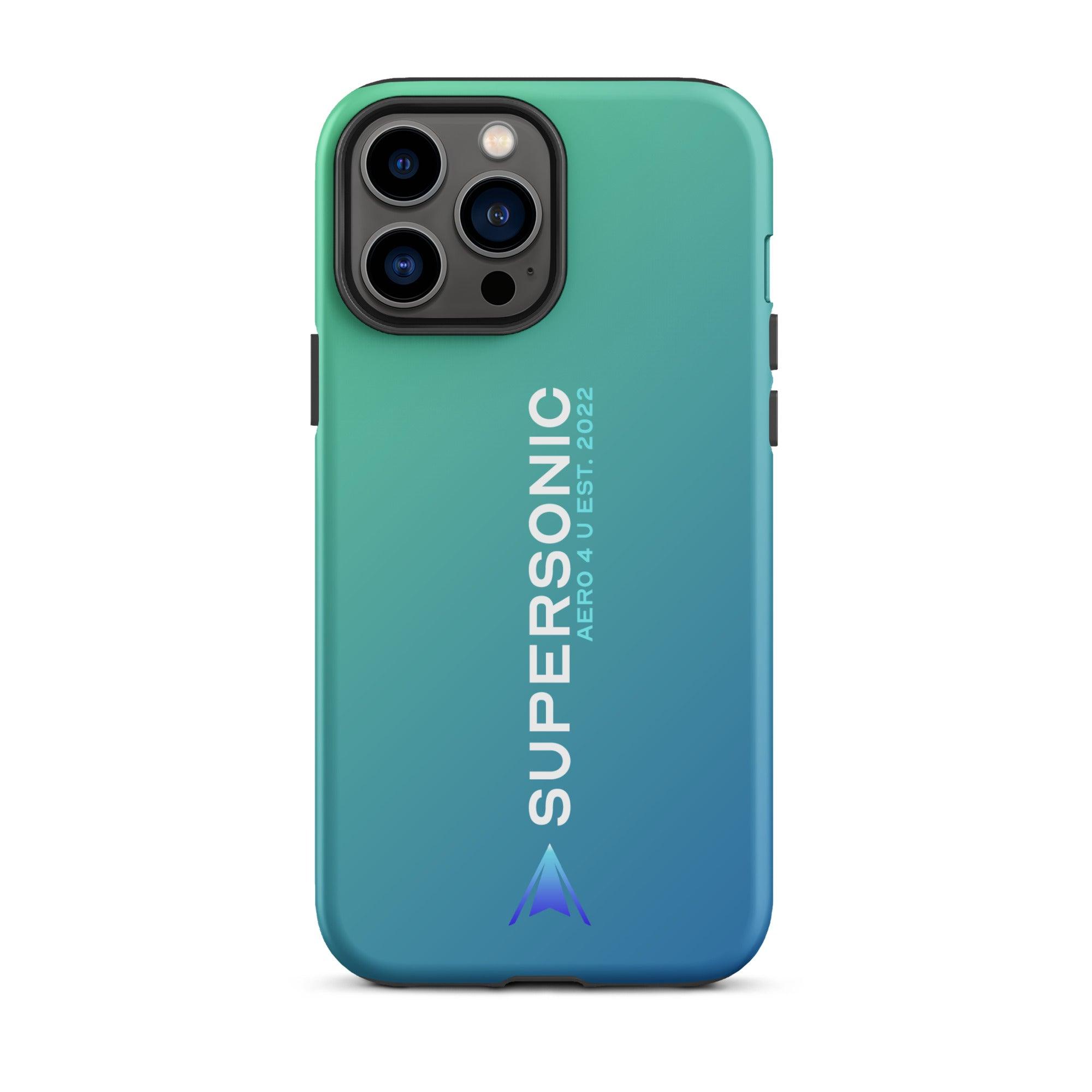 Aviation FIRST CLASS iPhone Schutzhülle - Supersonic Edition Gradient | Premium Aviation Case iPhone 13 Pro Max für Piloten, Crews, Kinder & Planespotter made by SUPERSONIC aero 4U