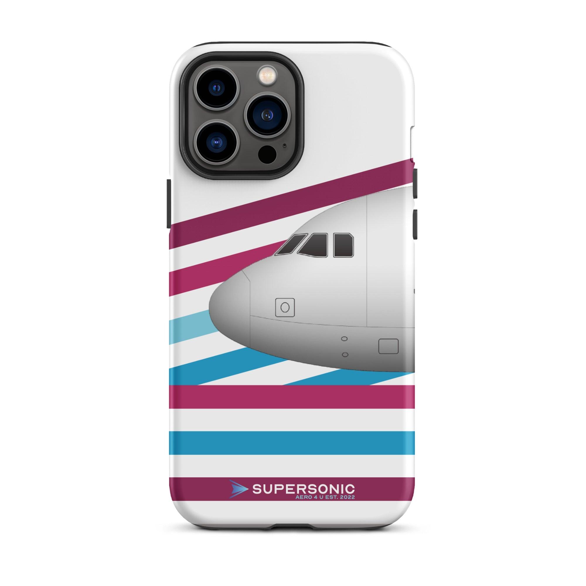 Aviation FIRST CLASS iPhone Hülle - Airbus A320 DUS Edition | Airline Case iPhone 13 Pro Max für Piloten, Crews, Kinder & Planespotter made by SUPERSONIC aero 4U