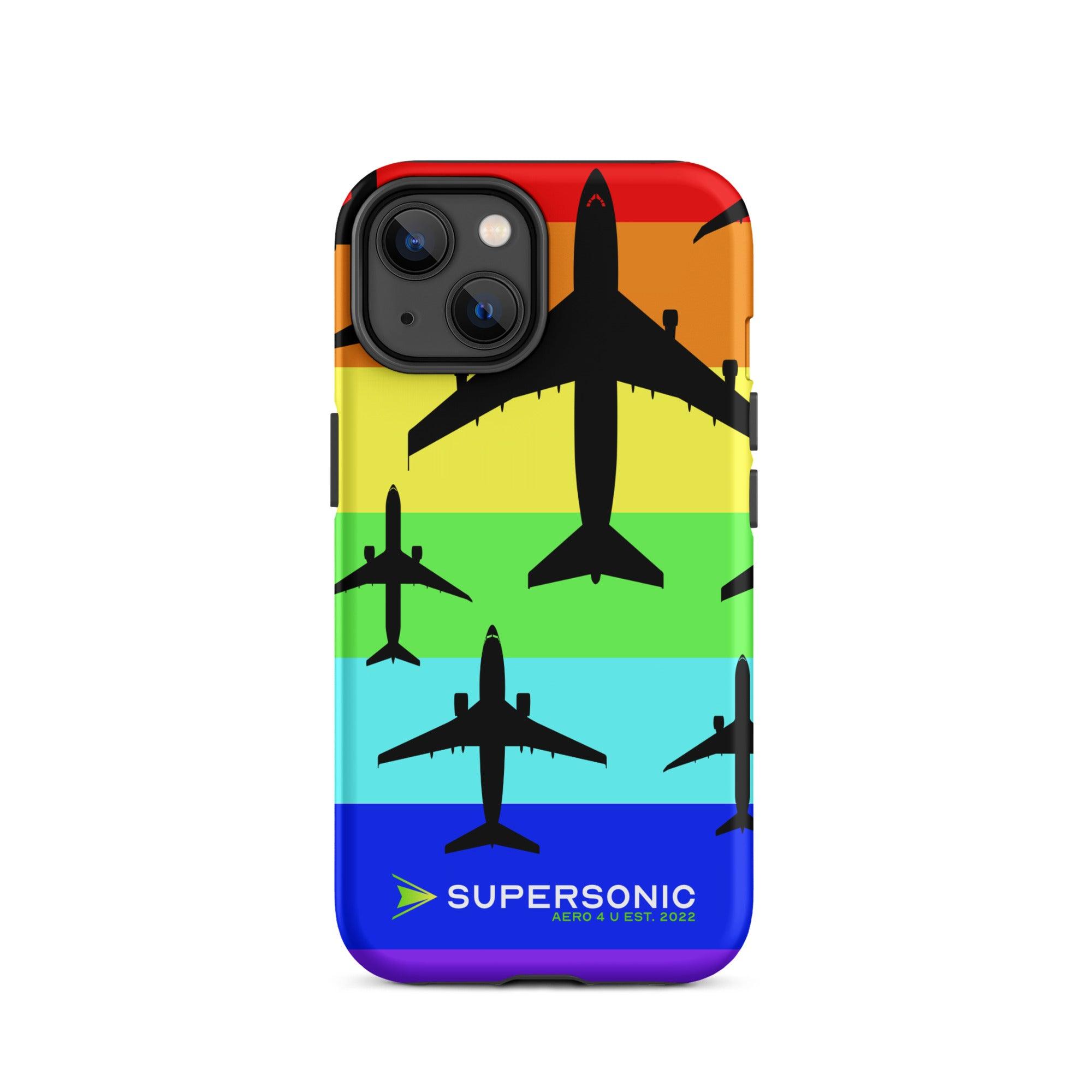 Aviation 🌈 PRIDE AVIATION iPhone Case | Love is Love Edition ✈️ iPhone 14 für Piloten, Crews, Kinder & Planespotter made by SUPERSONIC aero 4U
