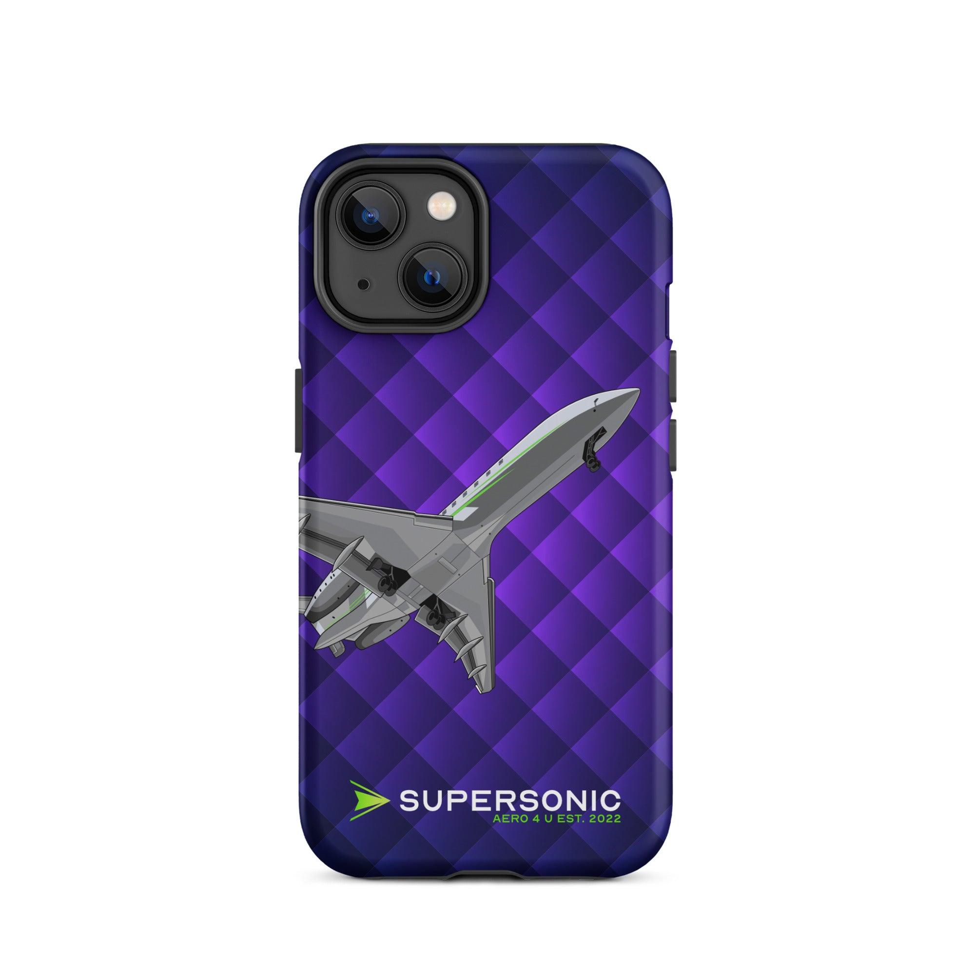 Aviation FIRST CLASS iPhone Schutzhülle - Business Jet Edition | Jetset Case iPhone 14 für Piloten, Crews, Kinder & Planespotter made by SUPERSONIC aero 4U