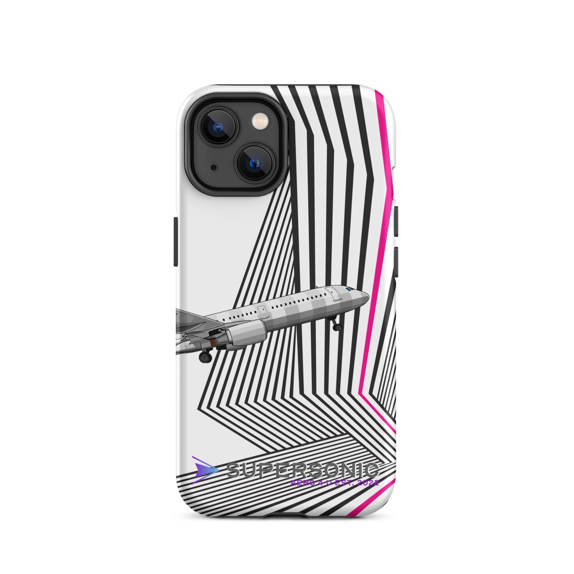 Aviation FIRST CLASS iPhone Hülle - Airbus A321 Edition | Airline Crew Case iPhone 14 für Piloten, Crews, Kinder & Planespotter made by SUPERSONIC aero 4U