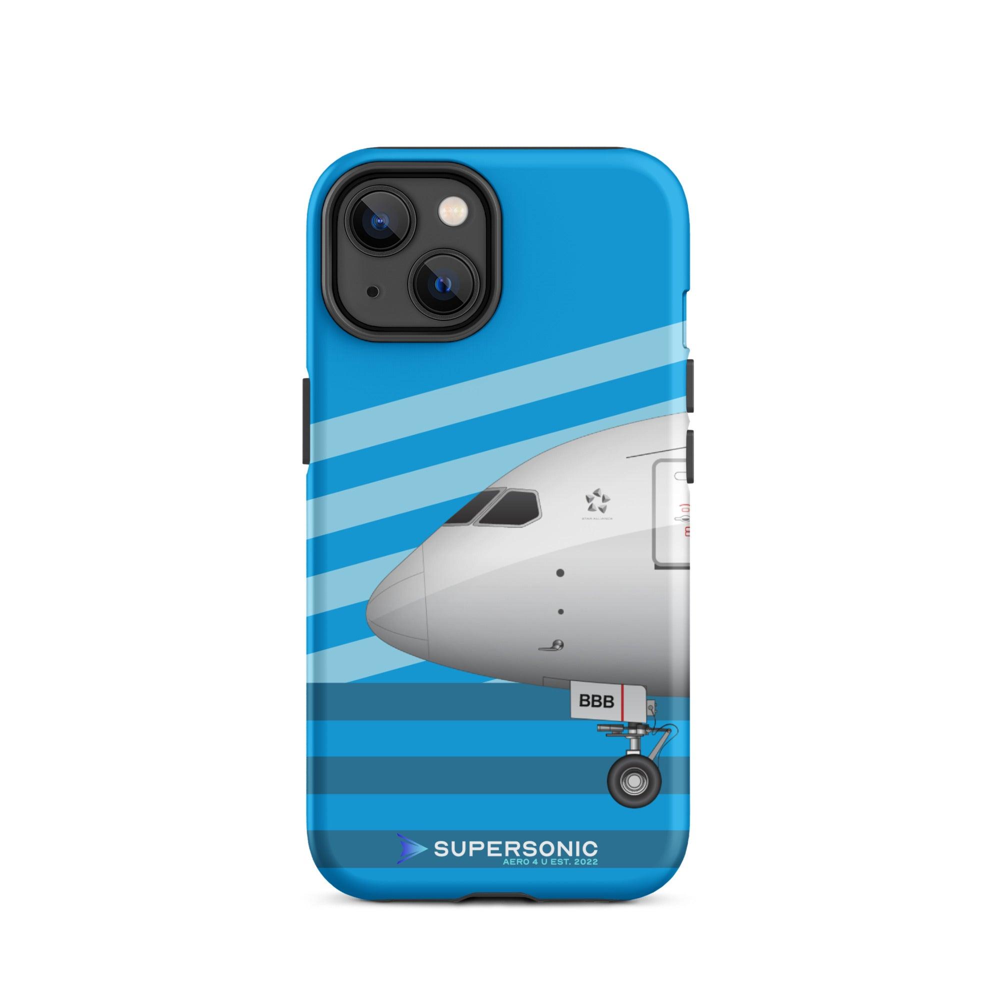 Aviation FIRST CLASS iPhone Hülle - Boeing 787 Dreamliner AMS Edition | Boeinglovers iPhone 14 für Piloten, Crews, Kinder & Planespotter made by SUPERSONIC aero 4U