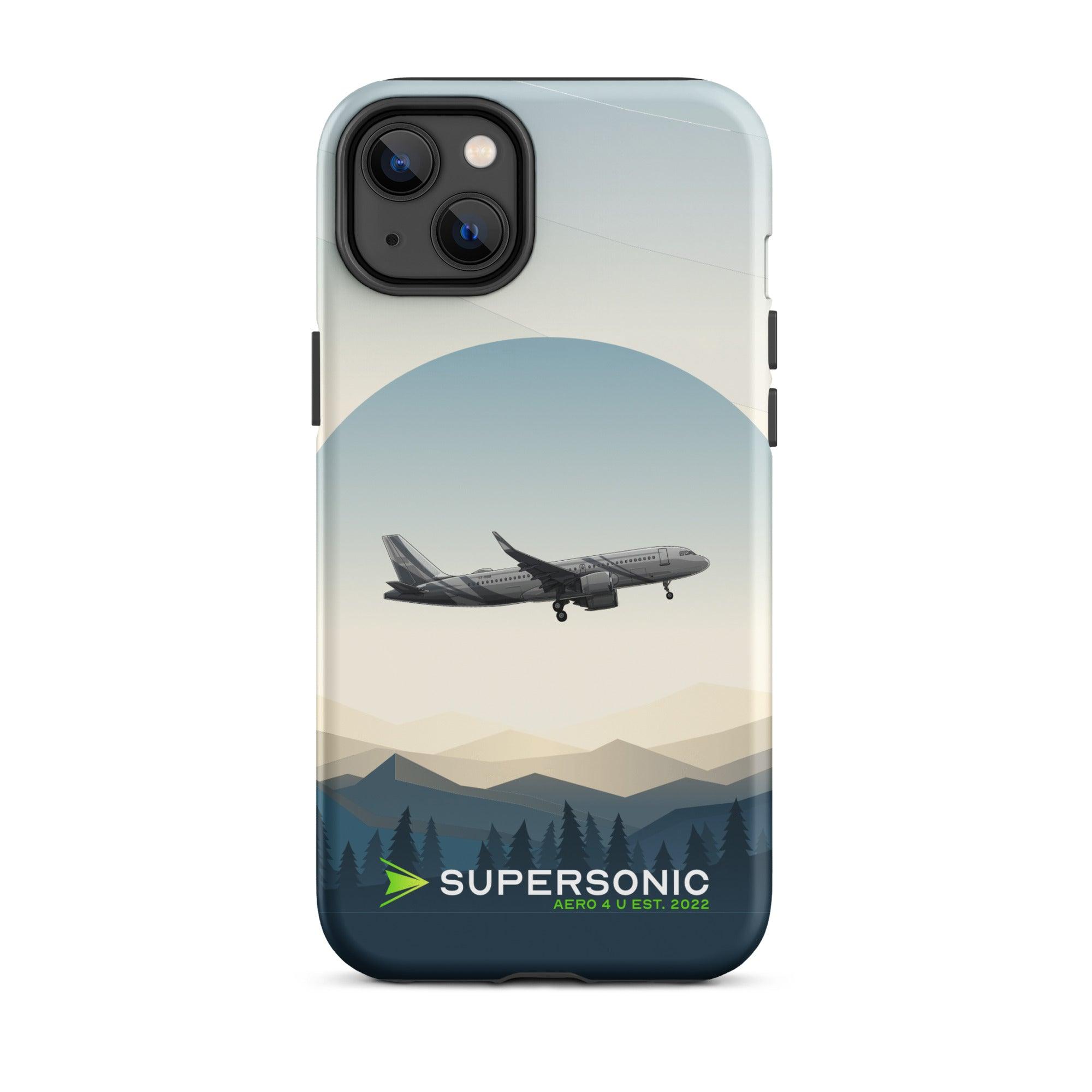 Aviation FIRST CLASS iPhone Hülle - Airbus A320 Approach | VIP Aviation Case iPhone 14 Plus für Piloten, Crews, Kinder & Planespotter made by SUPERSONIC aero 4U
