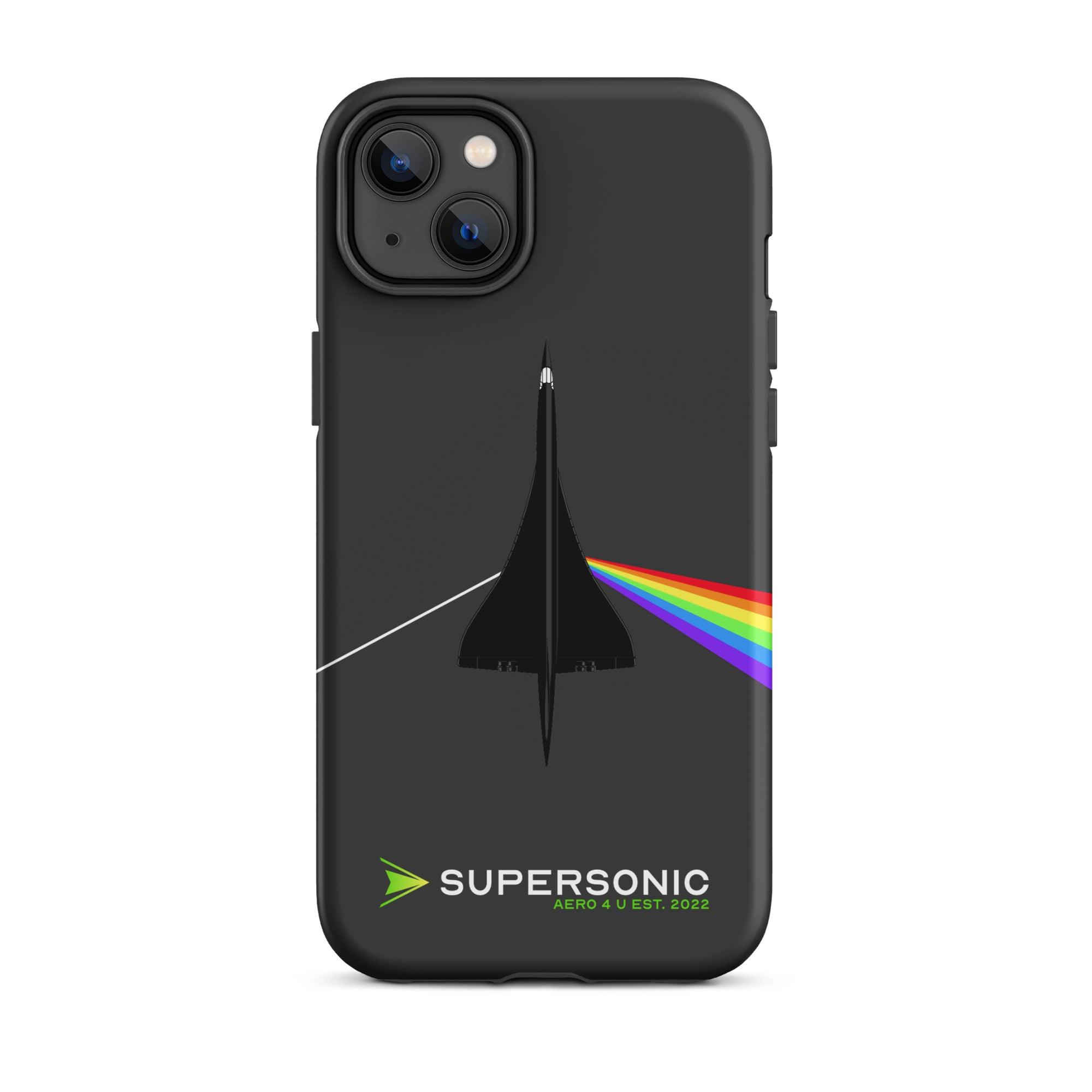 Aviation FIRST CLASS iPhone Hülle - Concorde Dark Side of Supersonic iPhone 14 Plus für Piloten, Crews, Kinder & Planespotter made by SUPERSONIC aero 4U