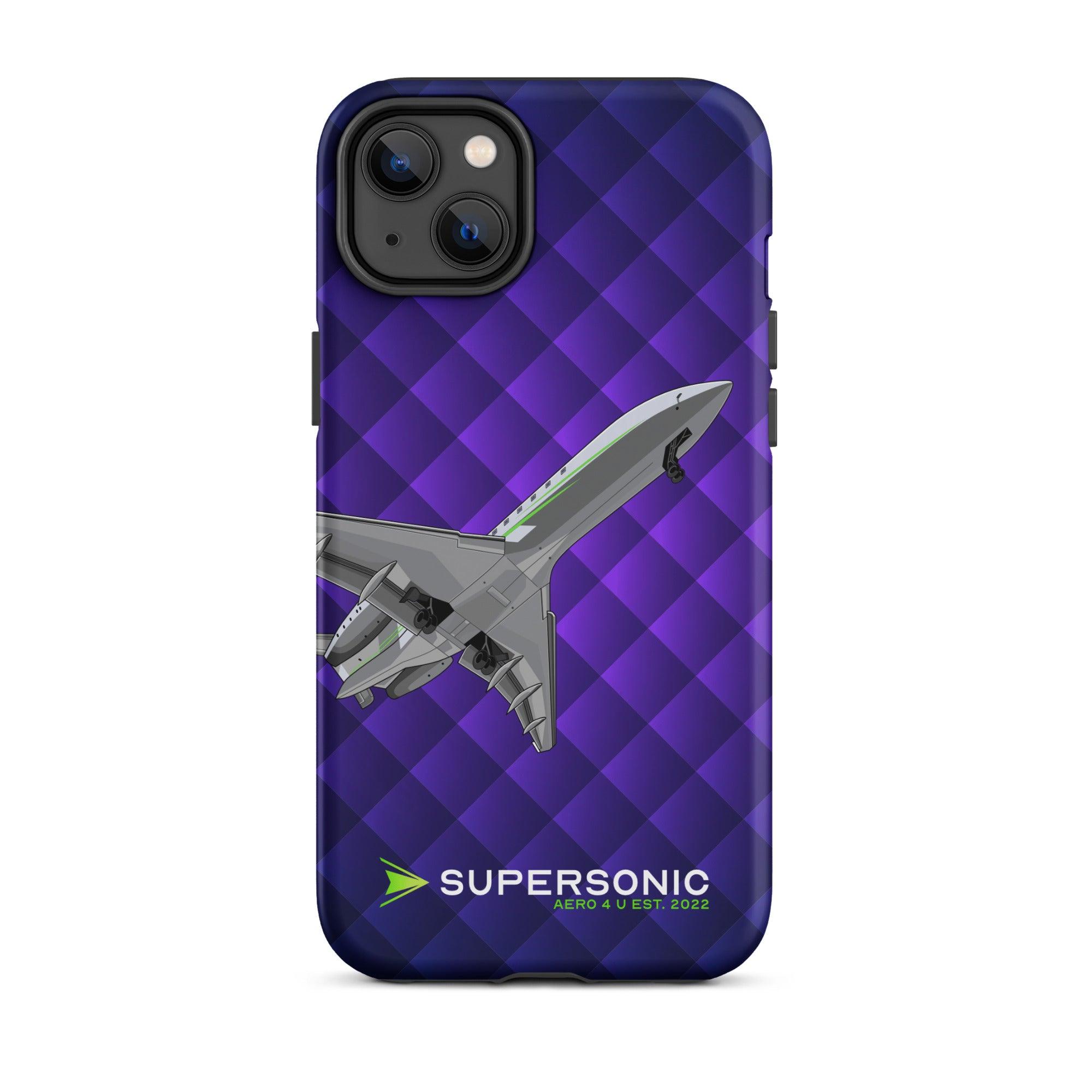 Aviation FIRST CLASS iPhone Schutzhülle - Business Jet Edition | Jetset Case iPhone 14 Plus für Piloten, Crews, Kinder & Planespotter made by SUPERSONIC aero 4U