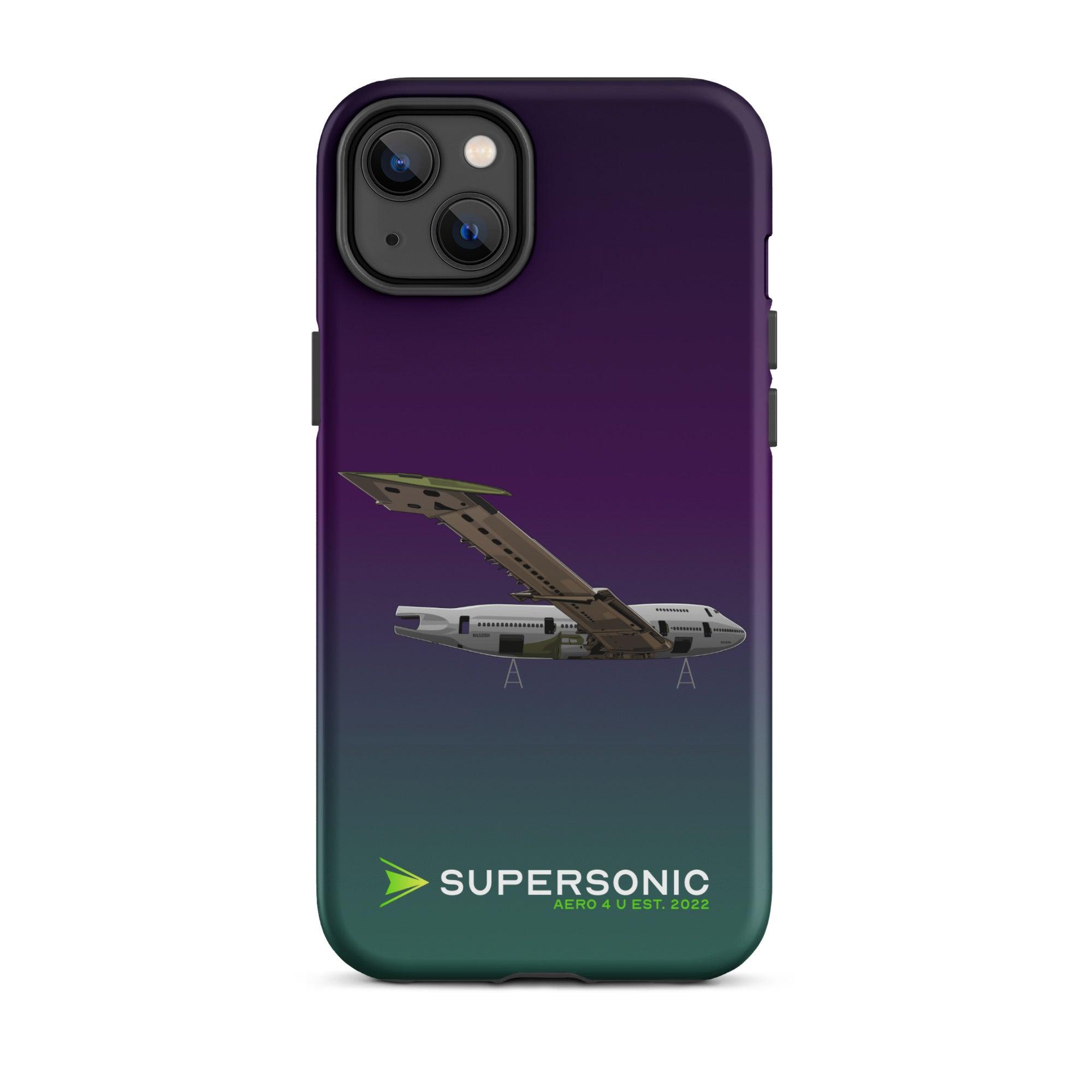 Aviation FIRST CLASS iPhone Hülle - Boeing 747 Jumbojet Edition | Boneyard iPhone 14 Plus für Piloten, Crews, Kinder & Planespotter made by SUPERSONIC aero 4U