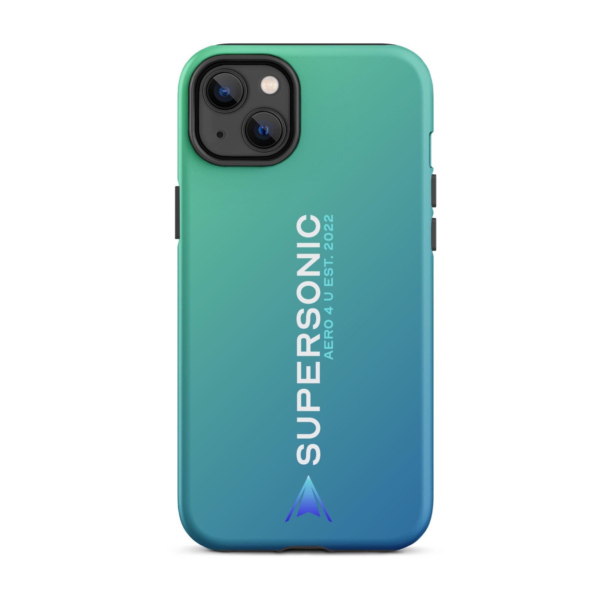 Aviation FIRST CLASS iPhone Schutzhülle - Supersonic Edition Gradient | Premium Aviation Case iPhone 14 Plus für Piloten, Crews, Kinder & Planespotter made by SUPERSONIC aero 4U
