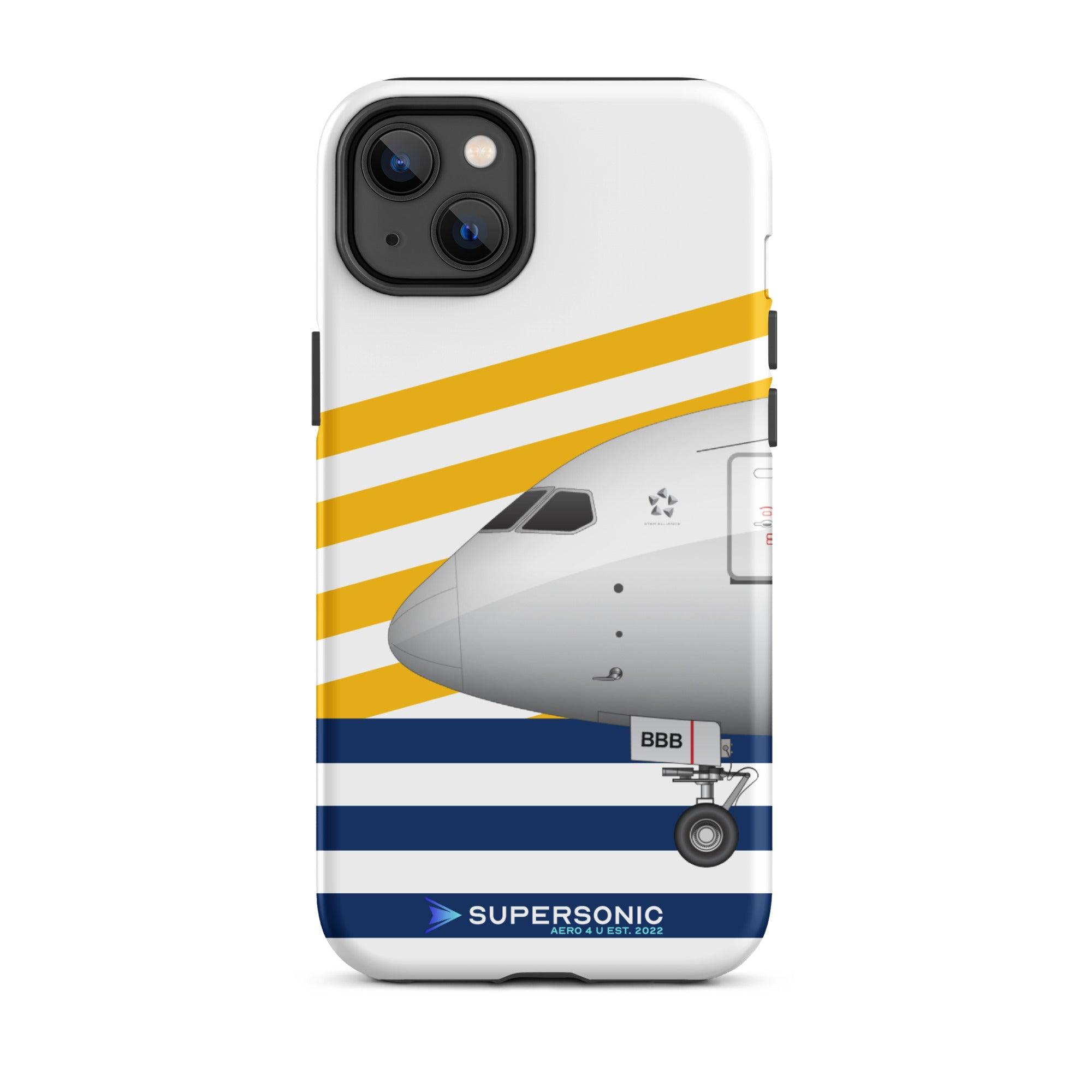 Aviation FIRST CLASS iPhone Hülle - Boeing 787 Dreamliner FRA Edition iPhone 14 Plus für Piloten, Crews, Kinder & Planespotter made by SUPERSONIC aero 4U