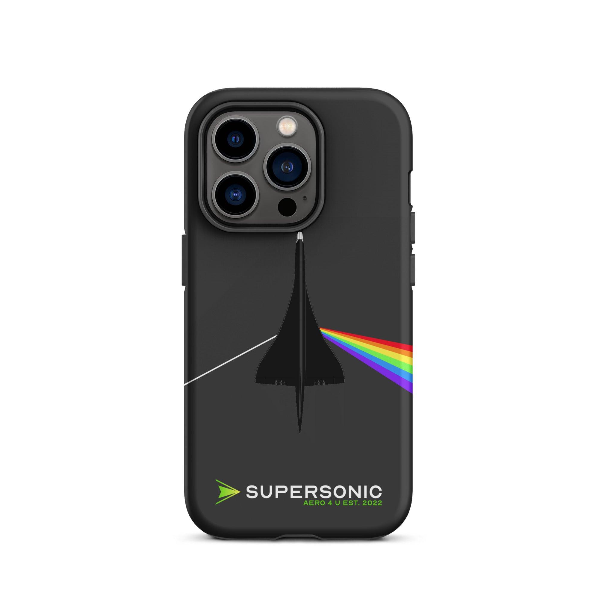 Aviation FIRST CLASS iPhone Hülle - Concorde Dark Side of Supersonic iPhone 14 Pro für Piloten, Crews, Kinder & Planespotter made by SUPERSONIC aero 4U