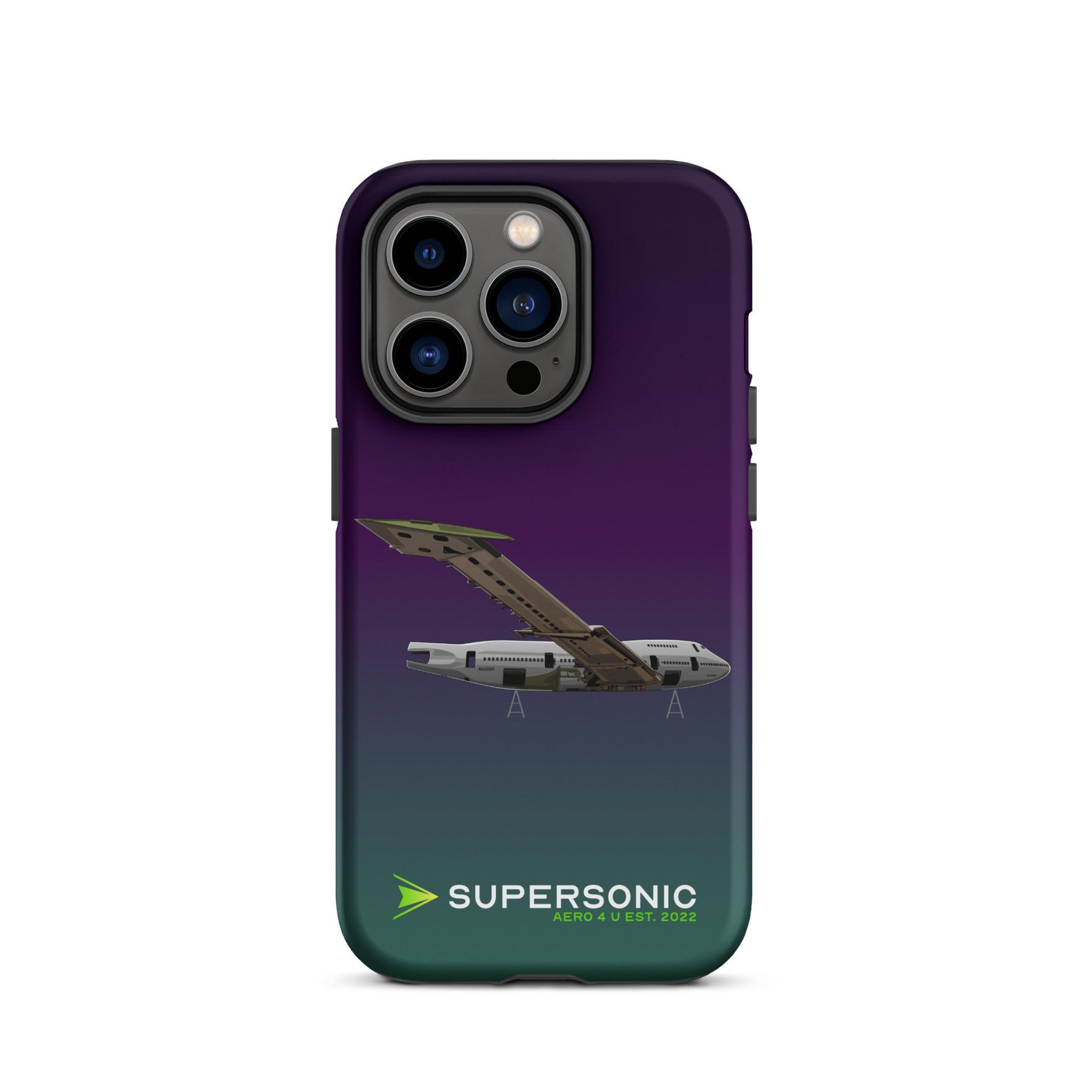 Aviation FIRST CLASS iPhone Hülle - Boeing 747 Jumbojet Edition | Boneyard iPhone 14 Pro für Piloten, Crews, Kinder & Planespotter made by SUPERSONIC aero 4U
