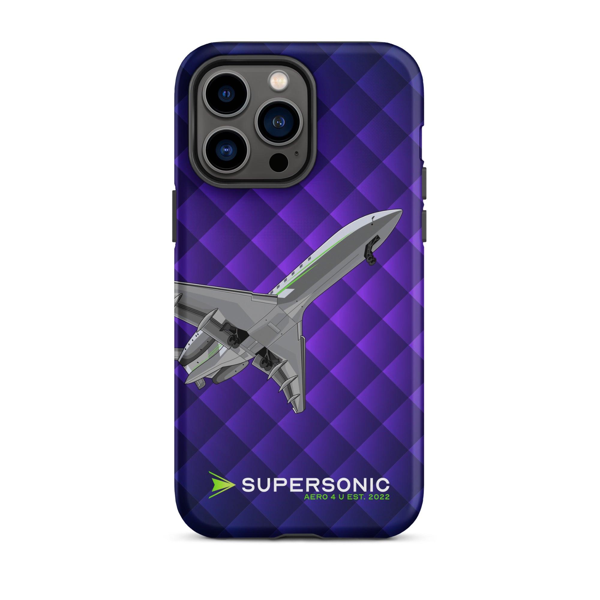 Aviation FIRST CLASS iPhone Schutzhülle - Business Jet Edition | Jetset Case iPhone 14 Pro Max für Piloten, Crews, Kinder & Planespotter made by SUPERSONIC aero 4U