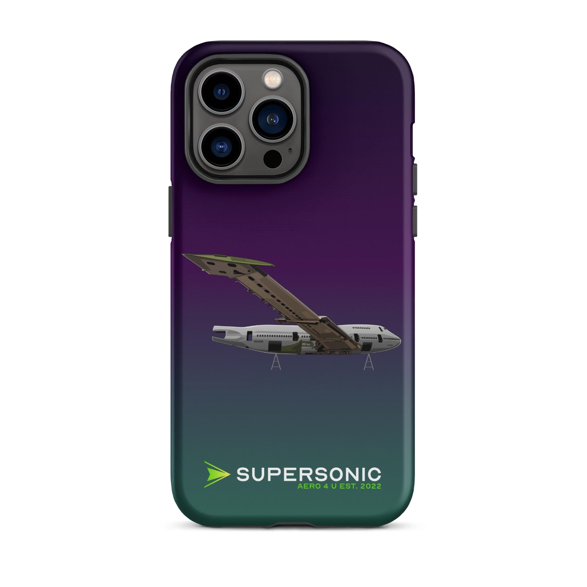Aviation FIRST CLASS iPhone Hülle - Boeing 747 Jumbojet Edition | Boneyard iPhone 14 Pro Max für Piloten, Crews, Kinder & Planespotter made by SUPERSONIC aero 4U