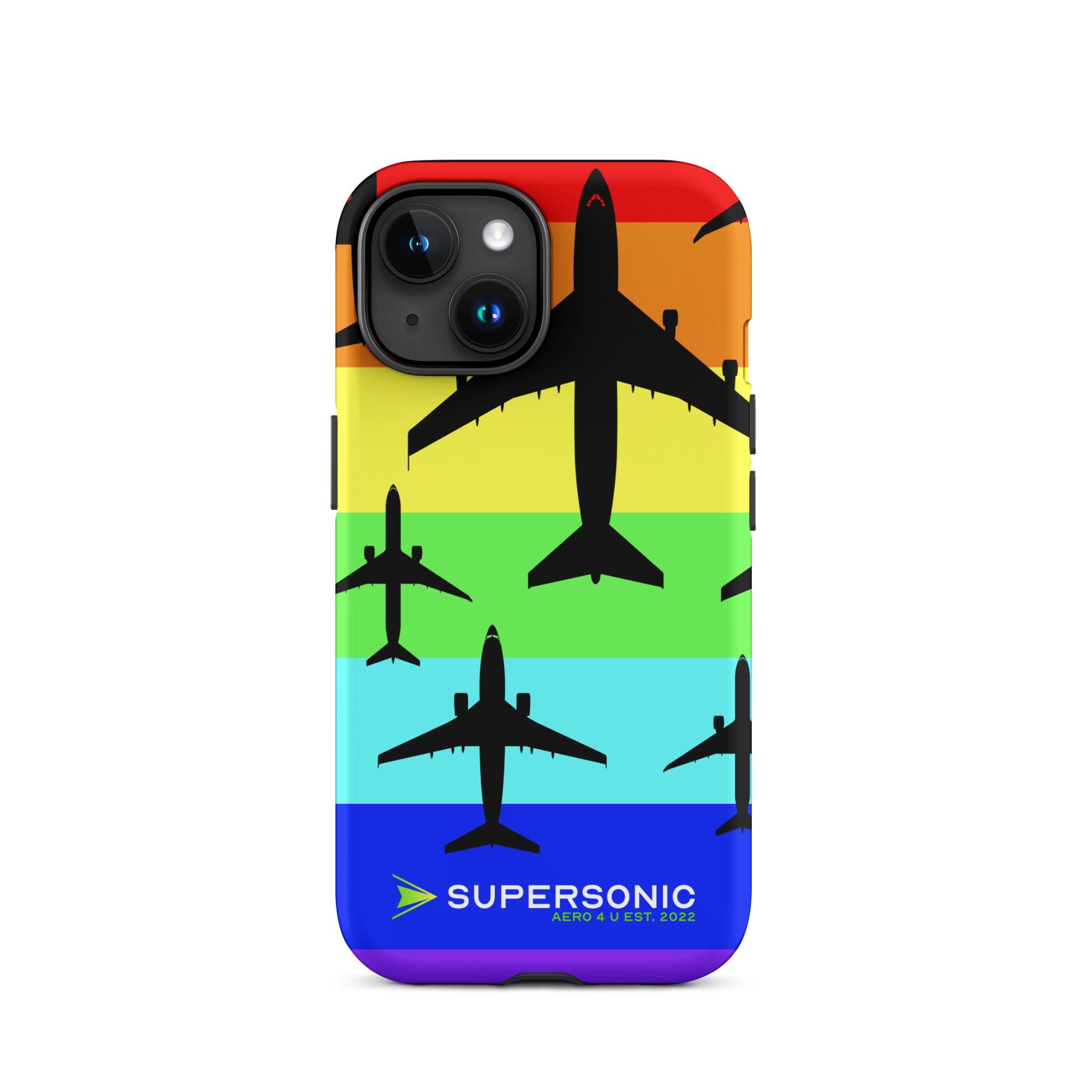 Aviation 🌈 PRIDE AVIATION iPhone Case | Love is Love Edition ✈️ iPhone 15 für Piloten, Crews, Kinder & Planespotter made by SUPERSONIC aero 4U