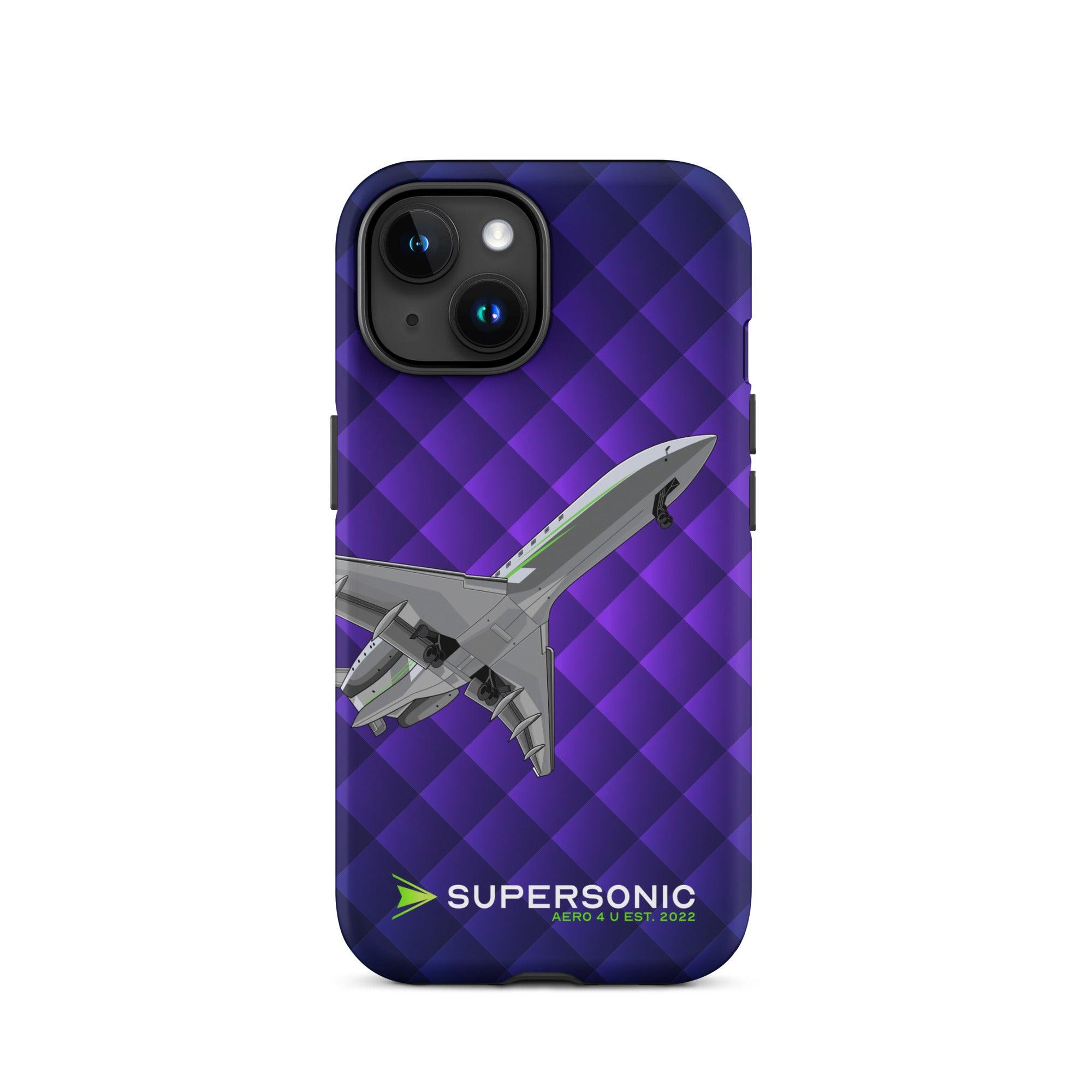 Aviation FIRST CLASS iPhone Schutzhülle - Business Jet Edition | Jetset Case iPhone 15 für Piloten, Crews, Kinder & Planespotter made by SUPERSONIC aero 4U