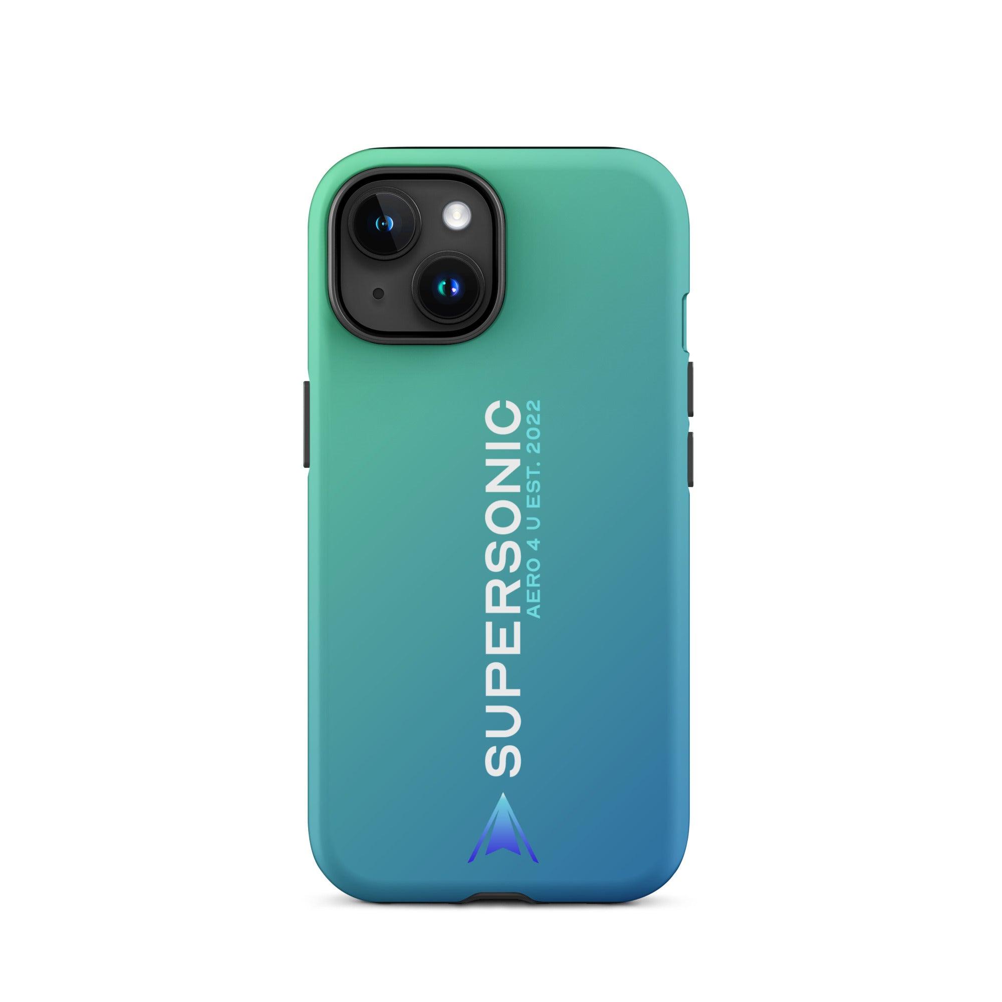 Aviation FIRST CLASS iPhone Schutzhülle - Supersonic Edition Gradient | Premium Aviation Case iPhone 15 für Piloten, Crews, Kinder & Planespotter made by SUPERSONIC aero 4U