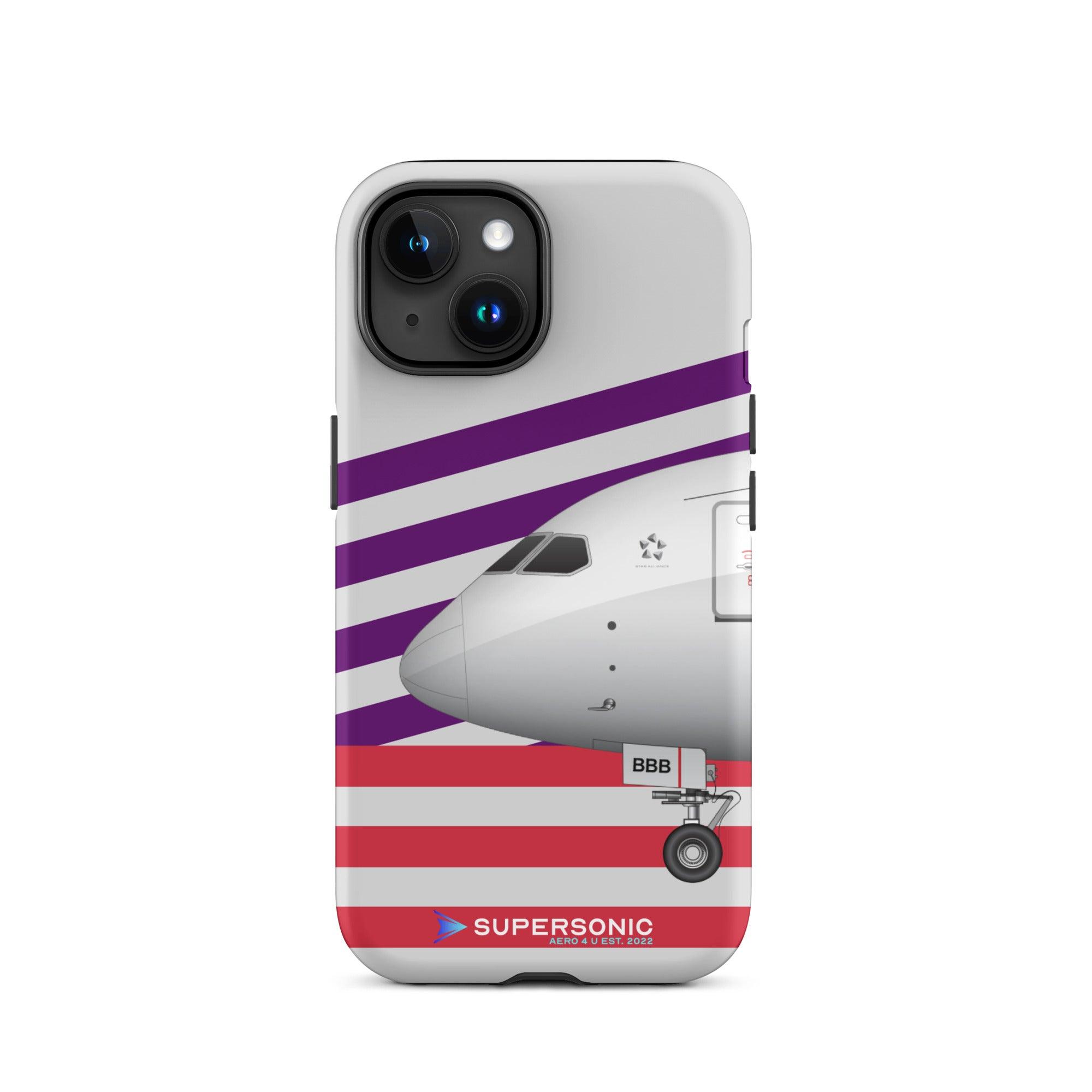 Aviation FIRST CLASS iPhone Hülle - Boeing 787 Virgin Edition | Premium Aviation Case iPhone 15 für Piloten, Crews, Kinder & Planespotter made by SUPERSONIC aero 4U