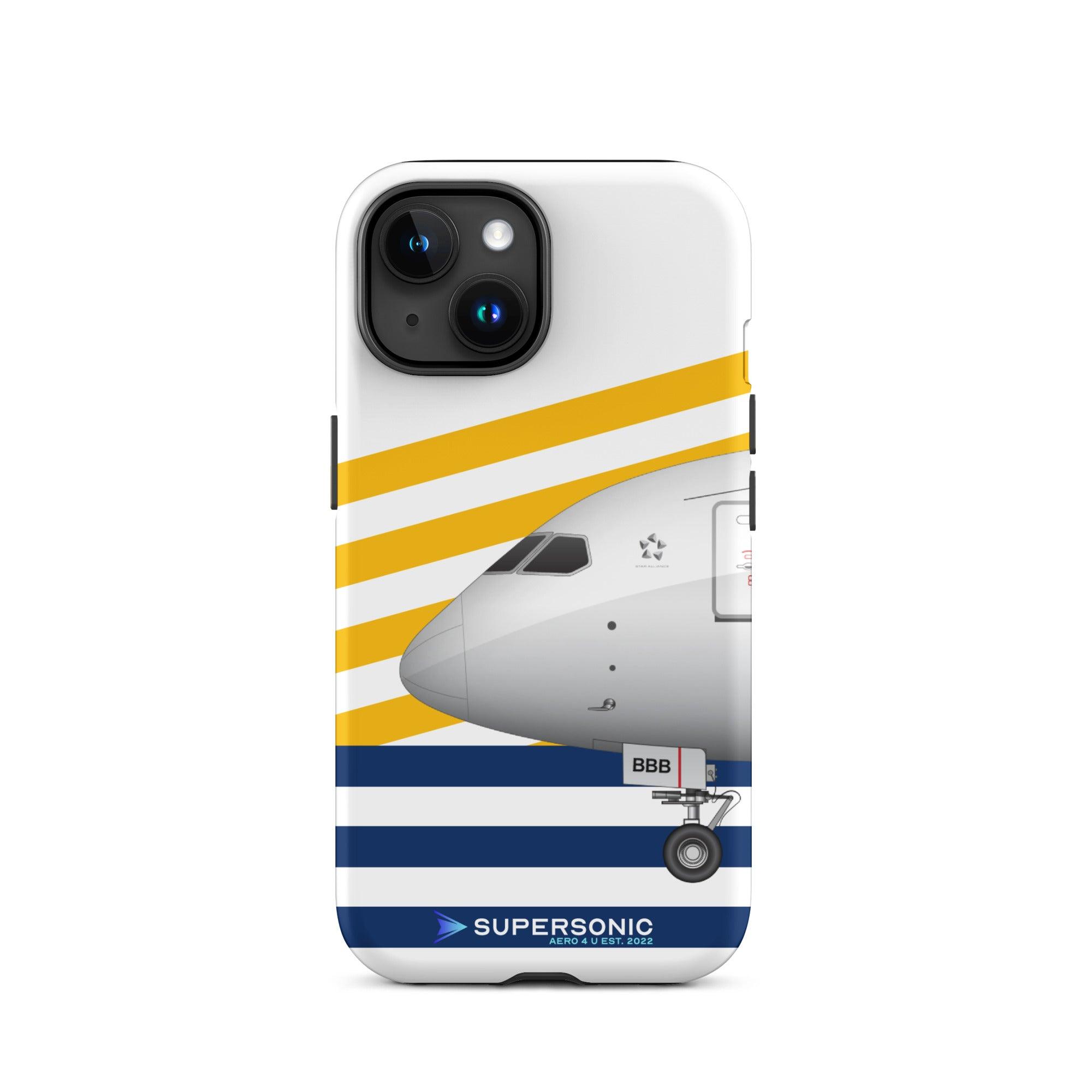 Aviation FIRST CLASS iPhone Hülle - Boeing 787 Dreamliner FRA Edition iPhone 15 für Piloten, Crews, Kinder & Planespotter made by SUPERSONIC aero 4U
