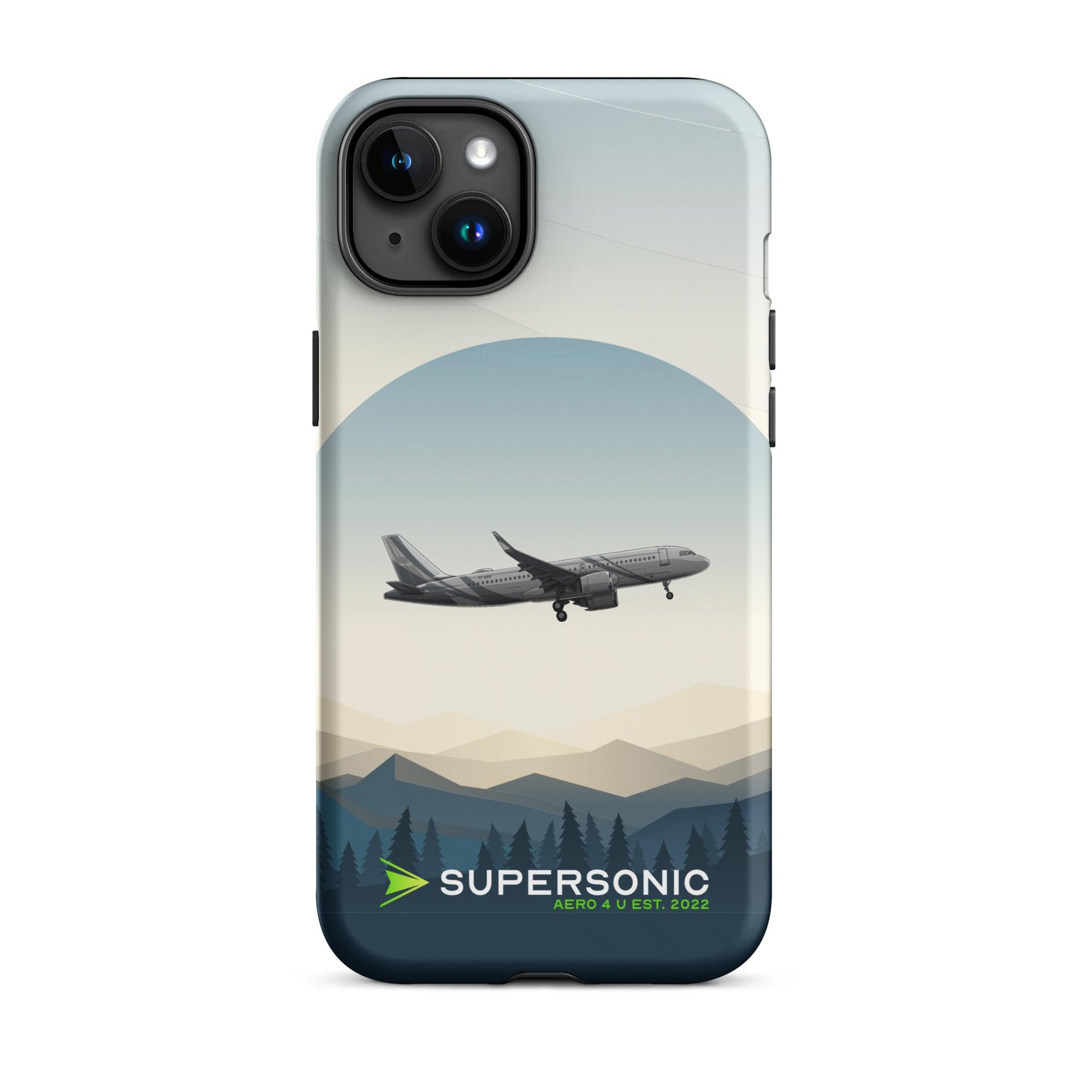 Aviation FIRST CLASS iPhone Hülle - Airbus A320 Approach | VIP Aviation Case iPhone 15 Plus für Piloten, Crews, Kinder & Planespotter made by SUPERSONIC aero 4U