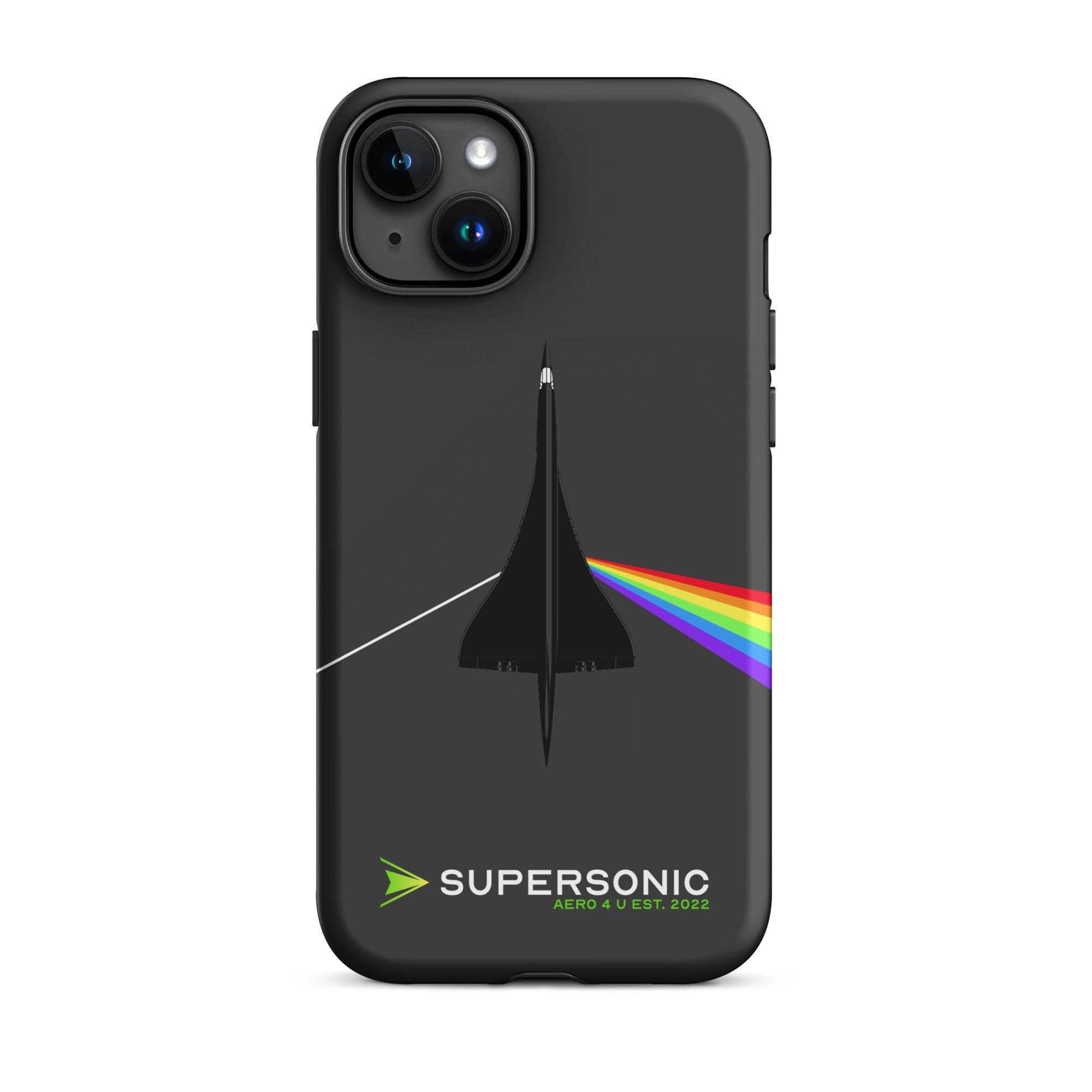 Aviation FIRST CLASS iPhone Hülle - Concorde Dark Side of Supersonic iPhone 15 Plus für Piloten, Crews, Kinder & Planespotter made by SUPERSONIC aero 4U