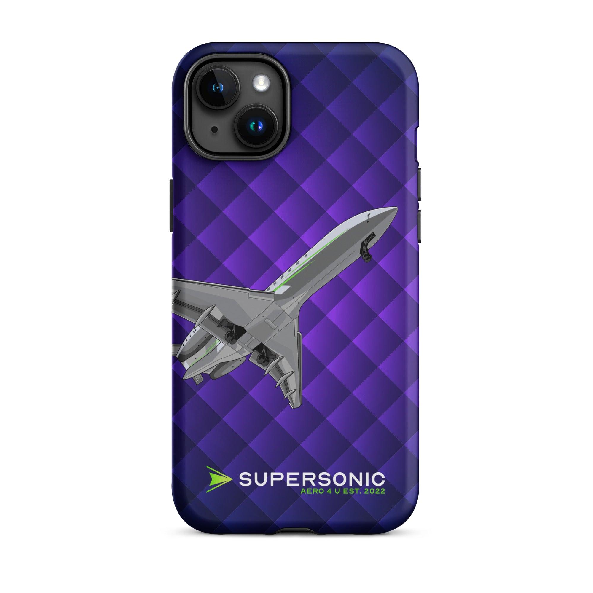 Aviation FIRST CLASS iPhone Schutzhülle - Business Jet Edition | Jetset Case iPhone 15 Plus für Piloten, Crews, Kinder & Planespotter made by SUPERSONIC aero 4U
