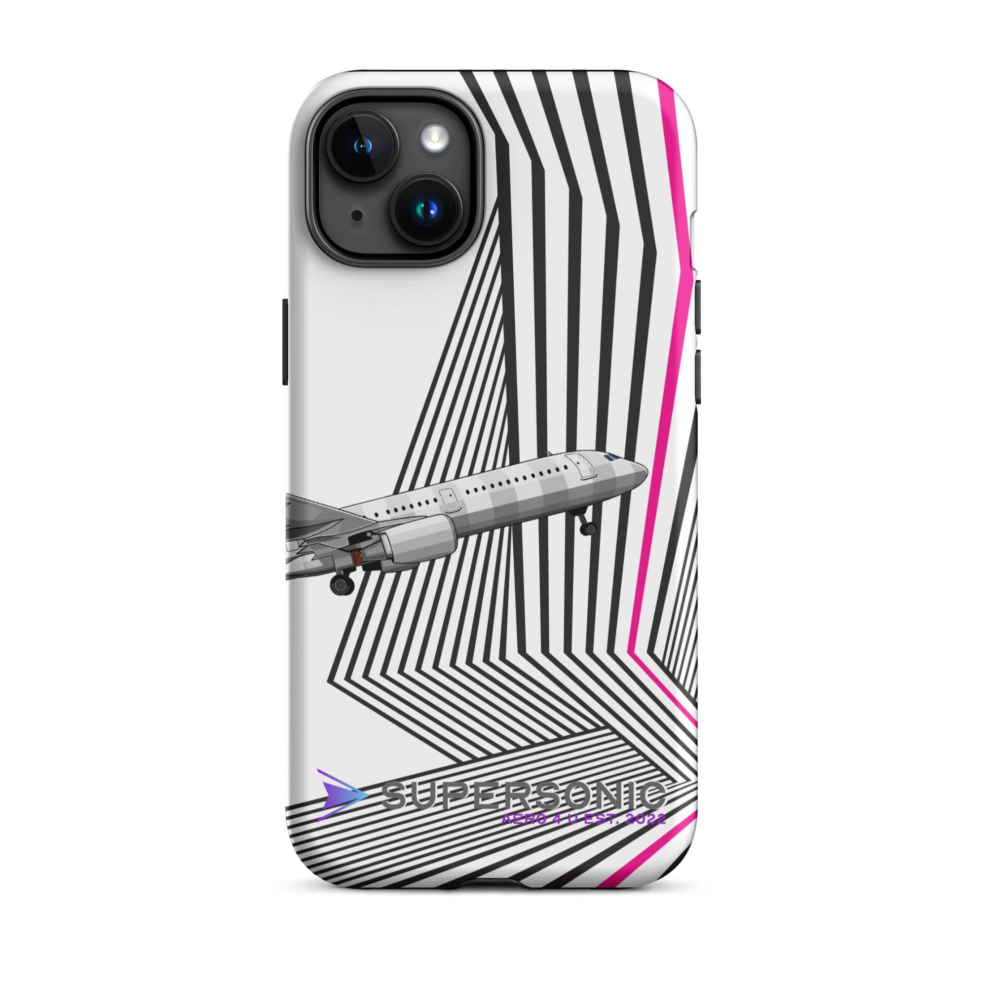 Aviation FIRST CLASS iPhone Hülle - Airbus A321 Edition | Airline Crew Case iPhone 15 Plus für Piloten, Crews, Kinder & Planespotter made by SUPERSONIC aero 4U