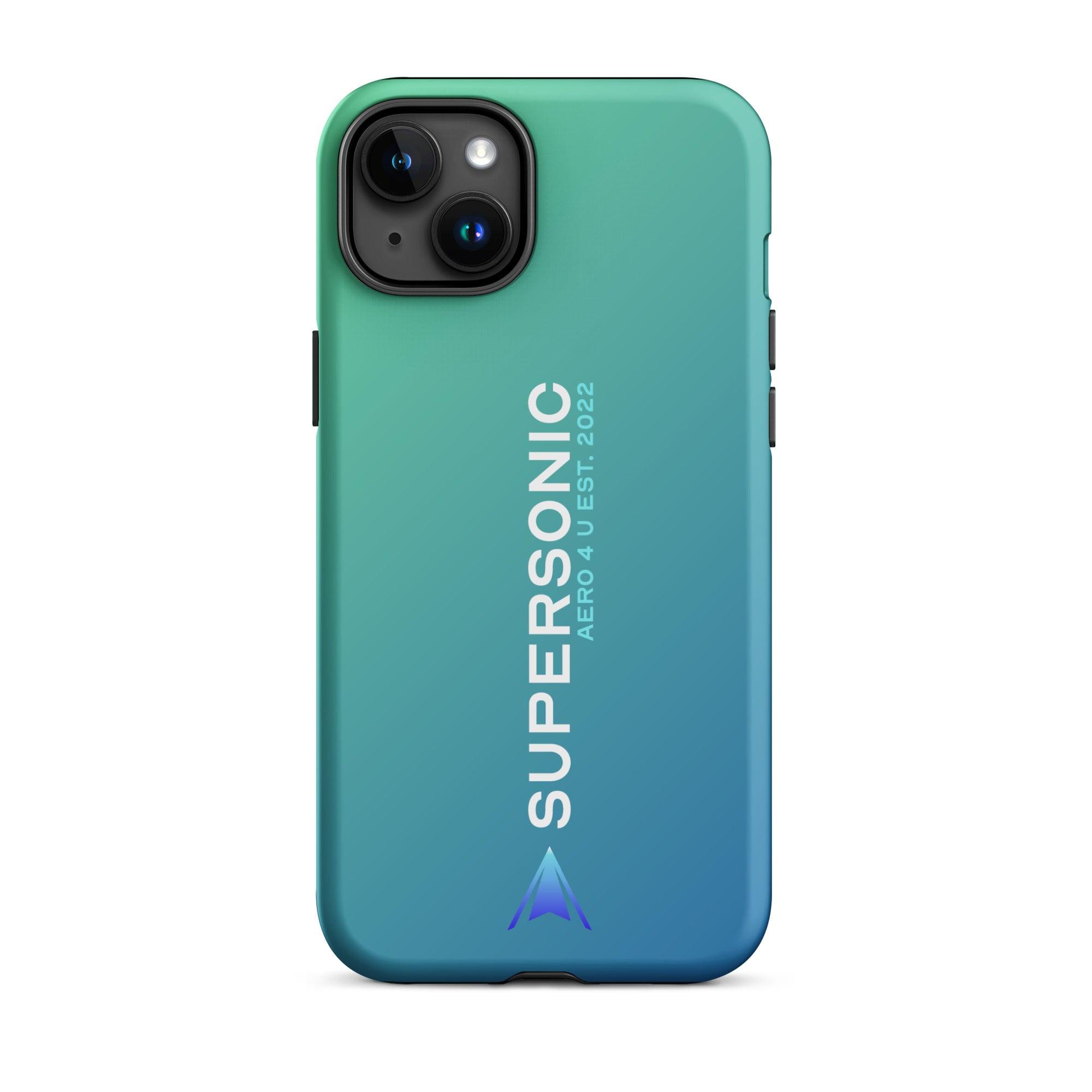 Aviation FIRST CLASS iPhone Schutzhülle - Supersonic Edition Gradient | Premium Aviation Case iPhone 15 Plus für Piloten, Crews, Kinder & Planespotter made by SUPERSONIC aero 4U