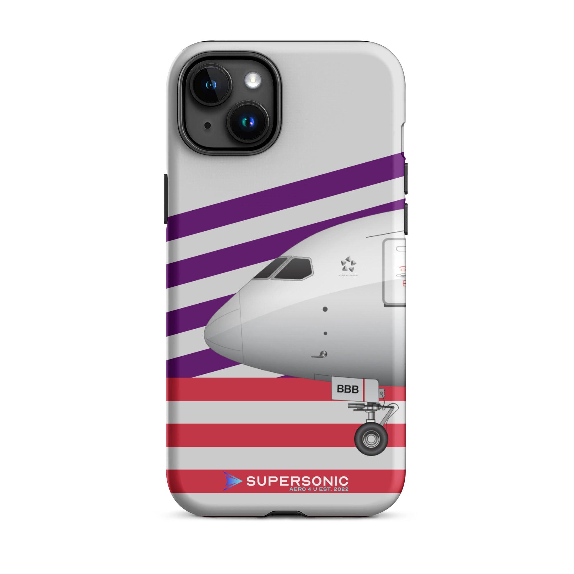 Aviation FIRST CLASS iPhone Hülle - Boeing 787 Virgin Edition | Premium Aviation Case iPhone 15 Plus für Piloten, Crews, Kinder & Planespotter made by SUPERSONIC aero 4U
