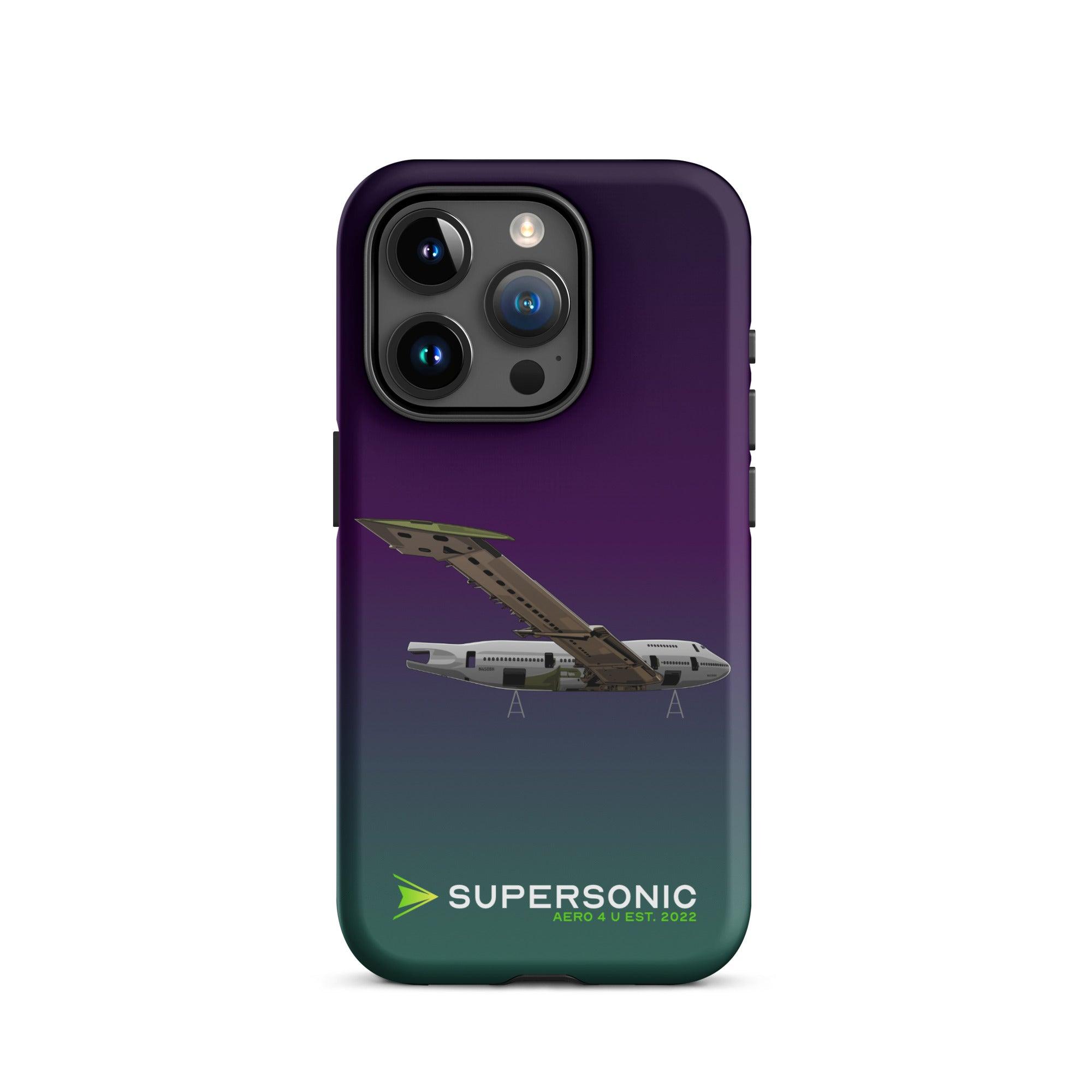 Aviation FIRST CLASS iPhone Hülle - Boeing 747 Jumbojet Edition | Boneyard iPhone 15 Pro für Piloten, Crews, Kinder & Planespotter made by SUPERSONIC aero 4U