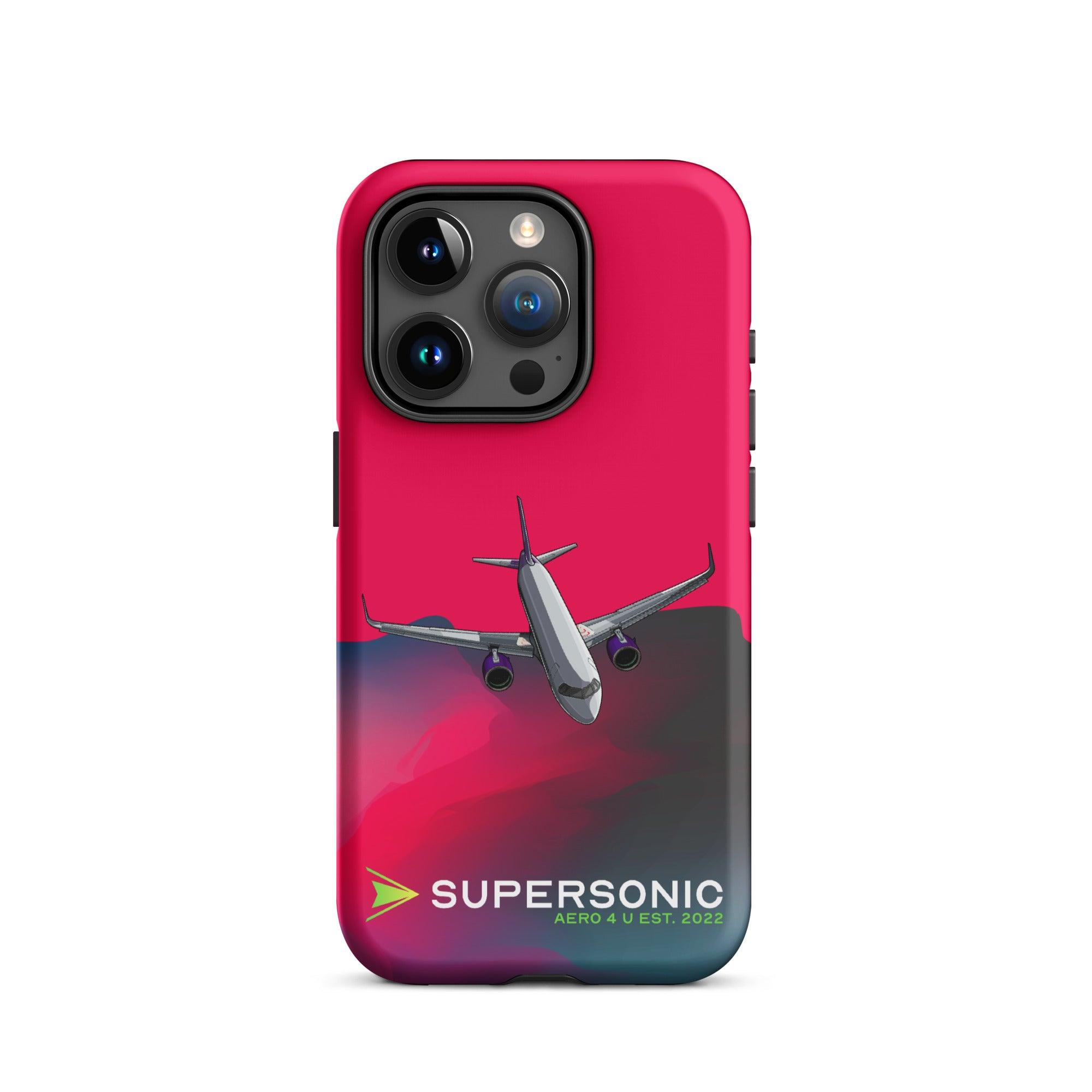 Aviation FIRST CLASS iPhone Hülle - Airbus A320 neo Edition | Airbuslovers iPhone 15 Pro für Piloten, Crews, Kinder & Planespotter made by SUPERSONIC aero 4U
