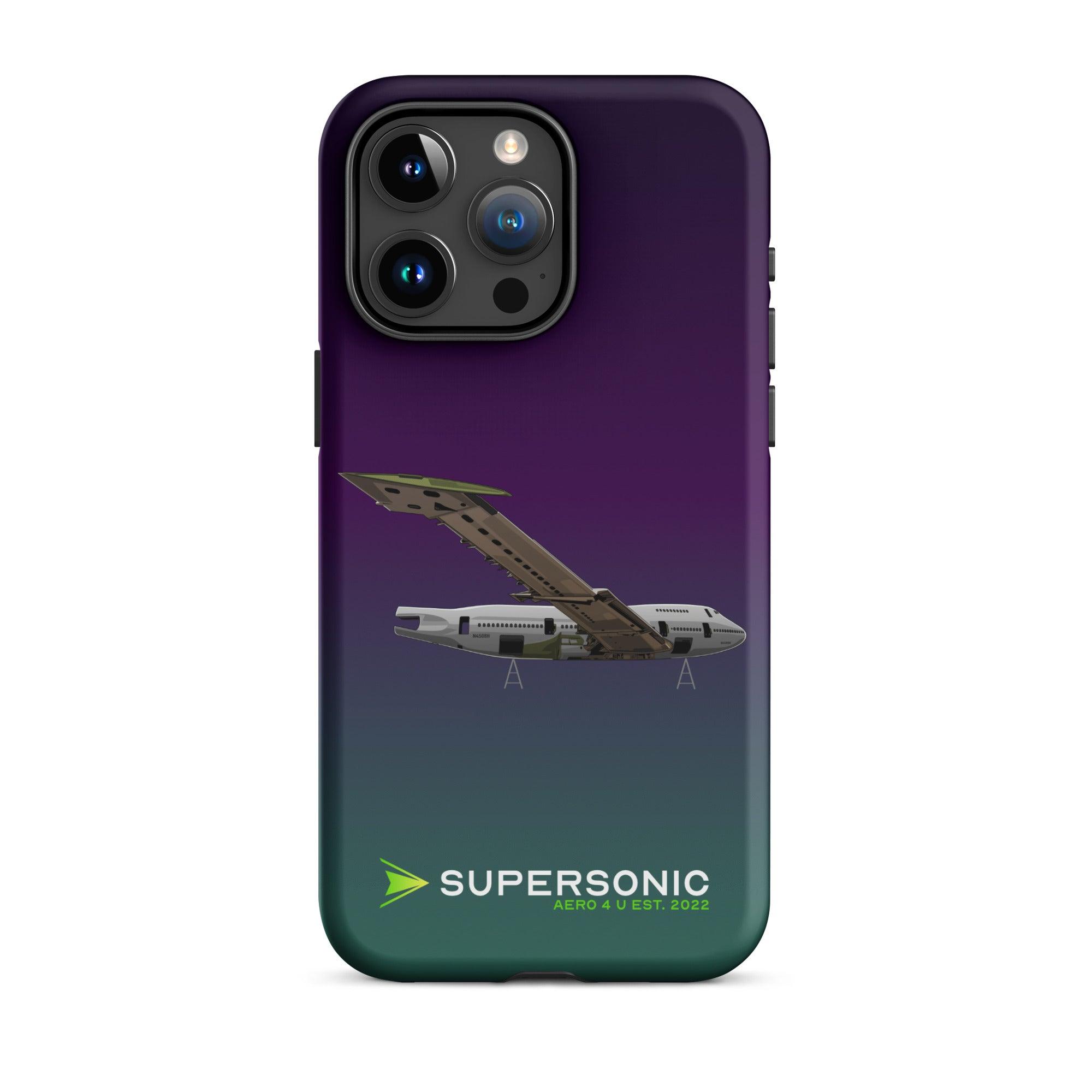 Aviation FIRST CLASS iPhone Hülle - Boeing 747 Jumbojet Edition | Boneyard iPhone 15 Pro Max für Piloten, Crews, Kinder & Planespotter made by SUPERSONIC aero 4U