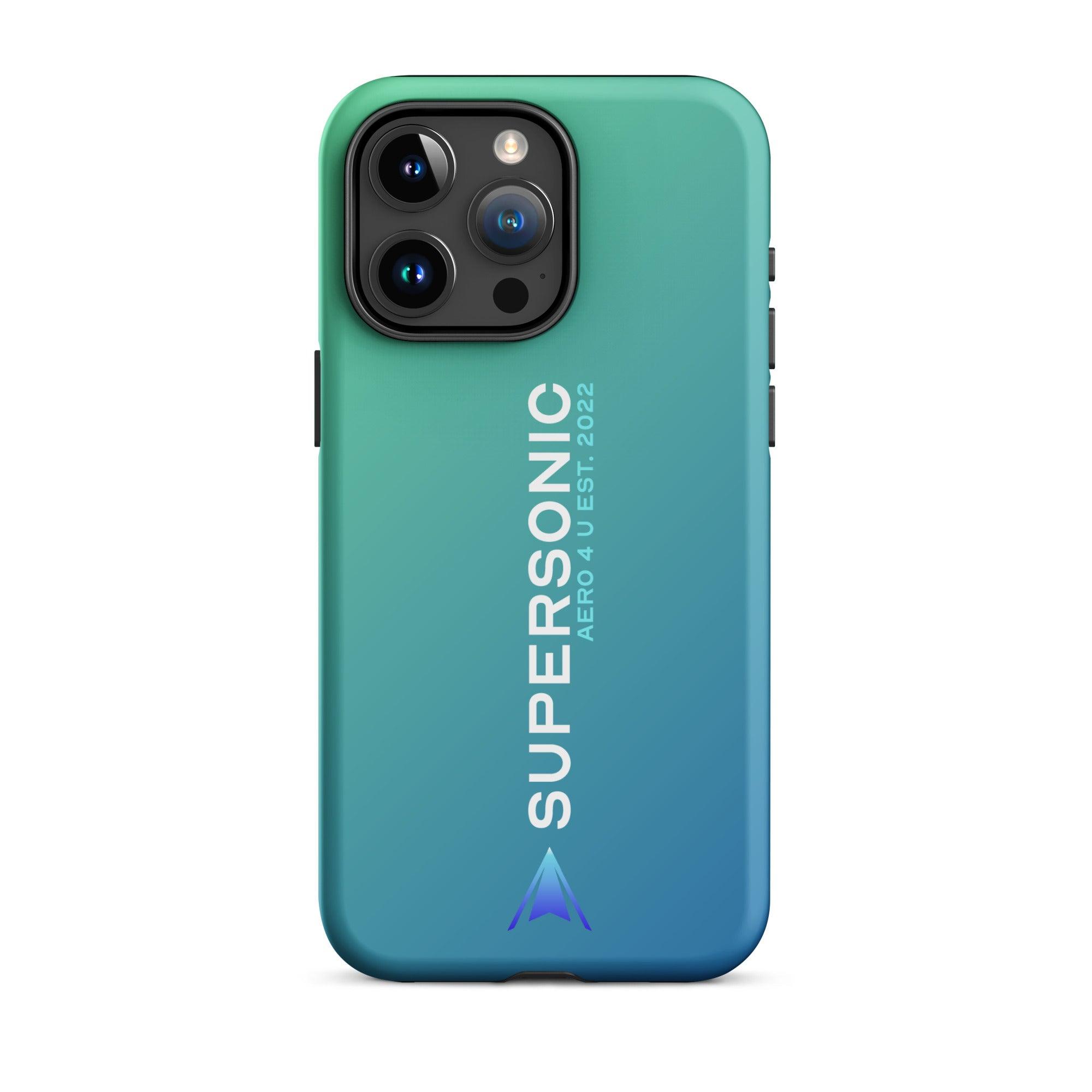 Aviation FIRST CLASS iPhone Schutzhülle - Supersonic Edition Gradient | Premium Aviation Case iPhone 15 Pro Max für Piloten, Crews, Kinder & Planespotter made by SUPERSONIC aero 4U