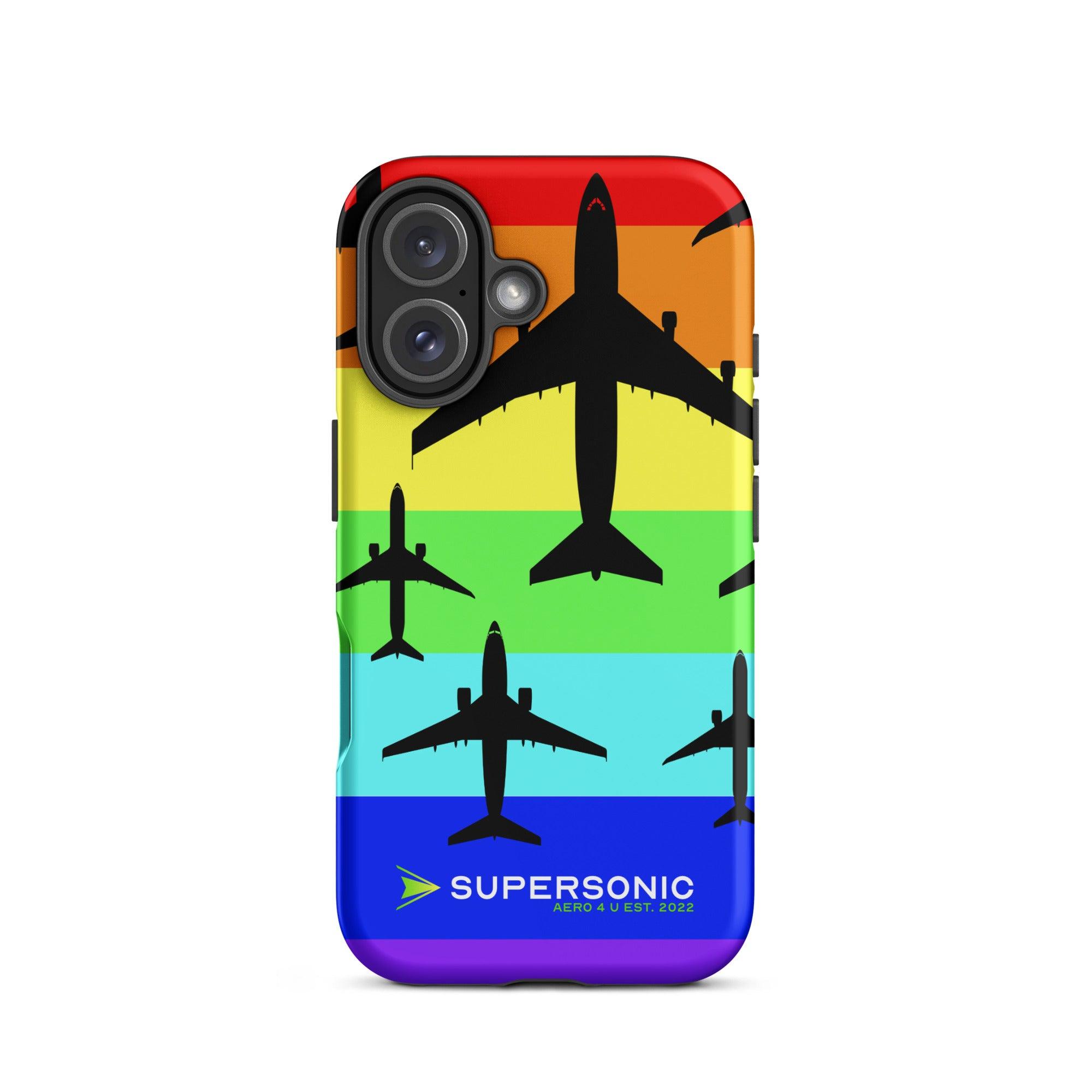 Aviation 🌈 PRIDE AVIATION iPhone Case | Love is Love Edition ✈️ iPhone 16 für Piloten, Crews, Kinder & Planespotter made by SUPERSONIC aero 4U