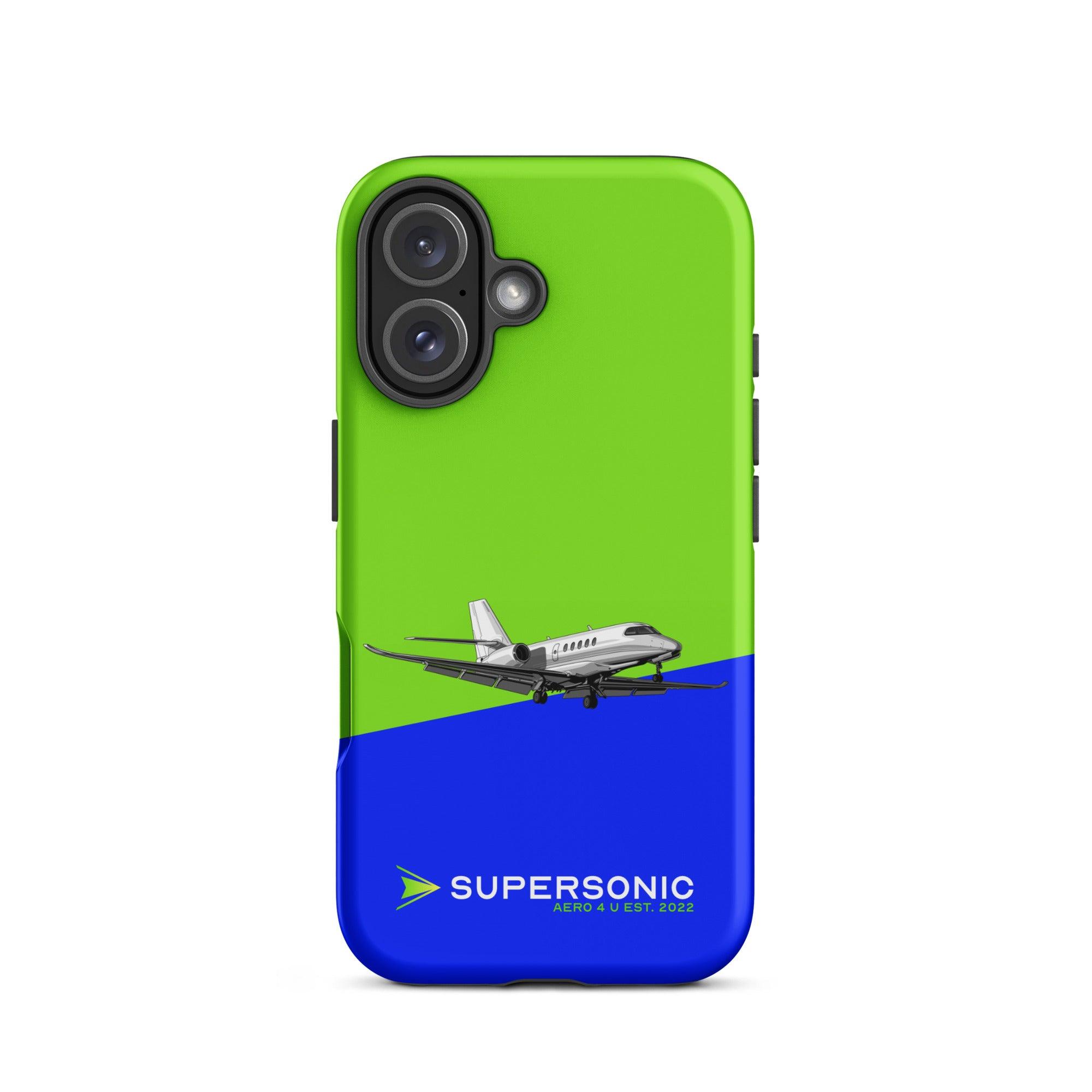 Aviation FIRST CLASS iPhone Hülle - Cessna Latitude Edition | Businessjet Case iPhone 16 für Piloten, Crews, Kinder & Planespotter made by SUPERSONIC aero 4U