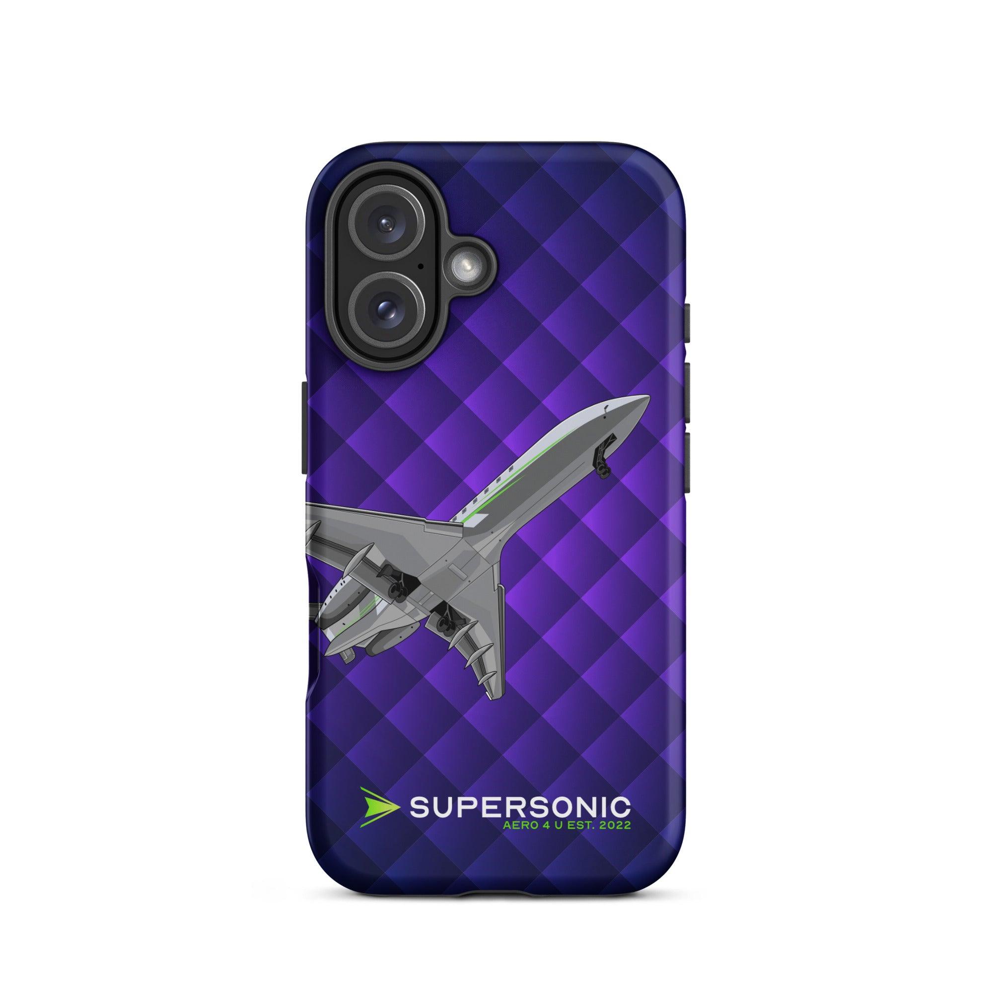 Aviation FIRST CLASS iPhone Schutzhülle - Business Jet Edition | Jetset Case iPhone 16 für Piloten, Crews, Kinder & Planespotter made by SUPERSONIC aero 4U