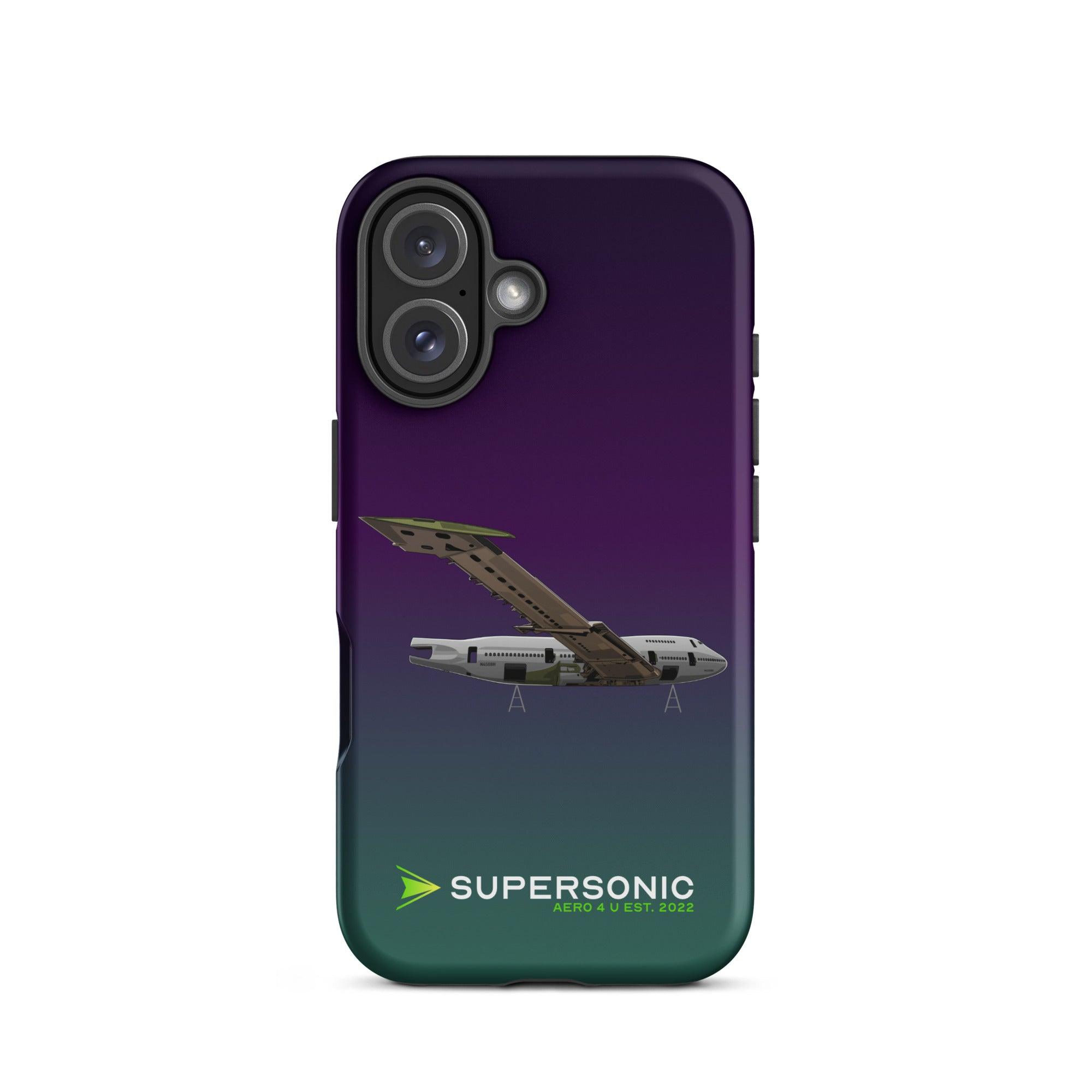 Aviation FIRST CLASS iPhone Hülle - Boeing 747 Jumbojet Edition | Boneyard iPhone 16 für Piloten, Crews, Kinder & Planespotter made by SUPERSONIC aero 4U