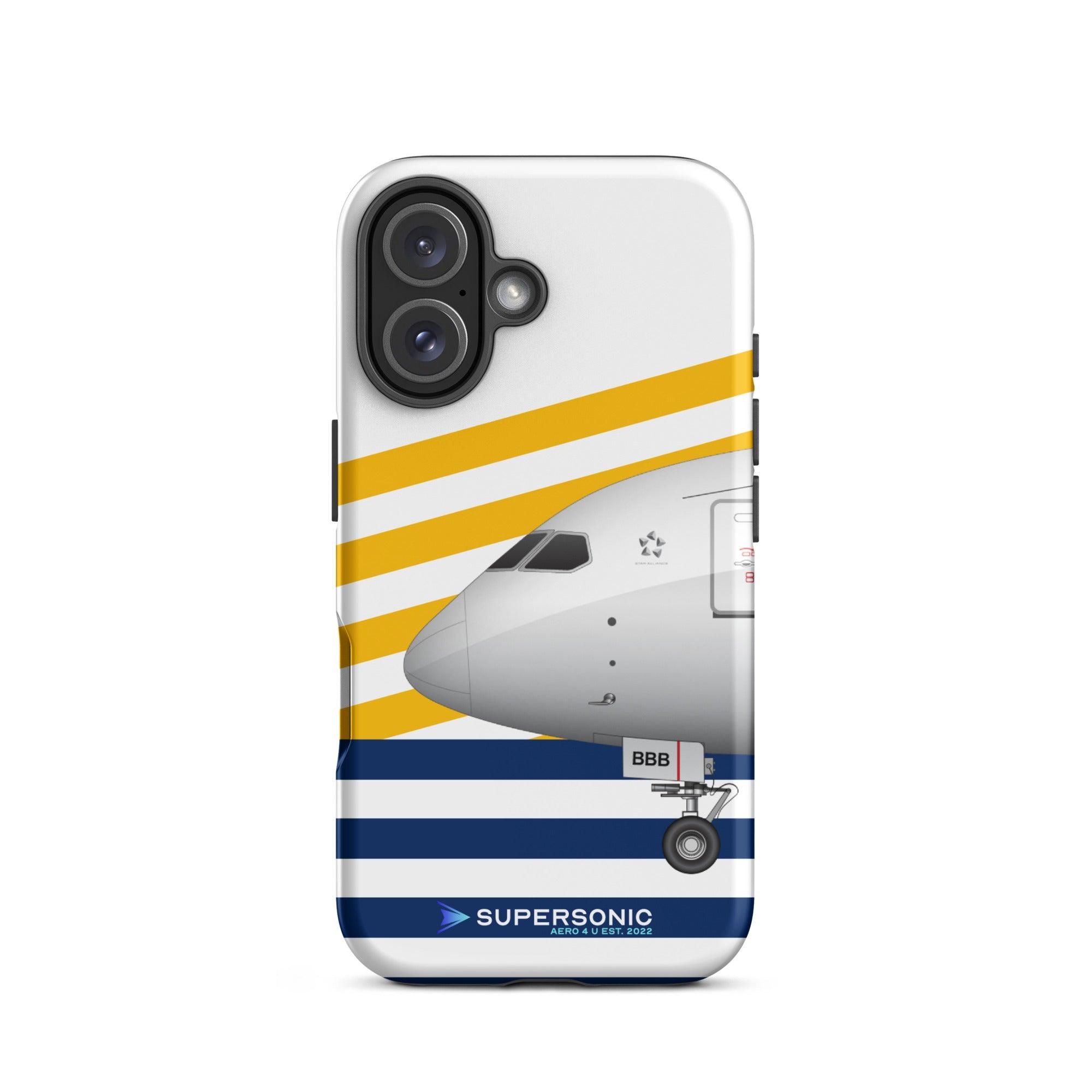 Aviation FIRST CLASS iPhone Hülle - Boeing 787 Dreamliner FRA Edition iPhone 16 für Piloten, Crews, Kinder & Planespotter made by SUPERSONIC aero 4U