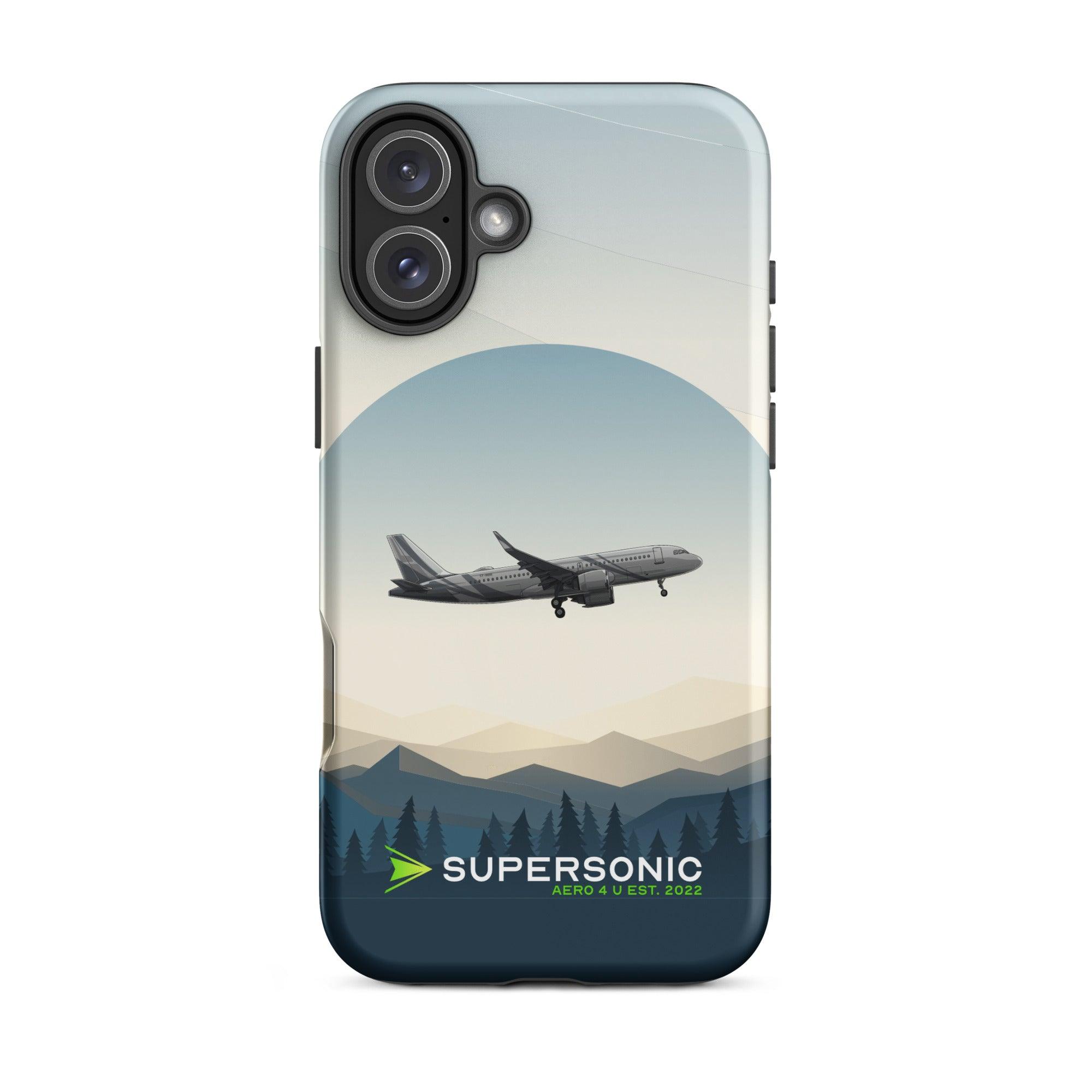 Aviation FIRST CLASS iPhone Hülle - Airbus A320 Approach | VIP Aviation Case iPhone 16 Plus für Piloten, Crews, Kinder & Planespotter made by SUPERSONIC aero 4U