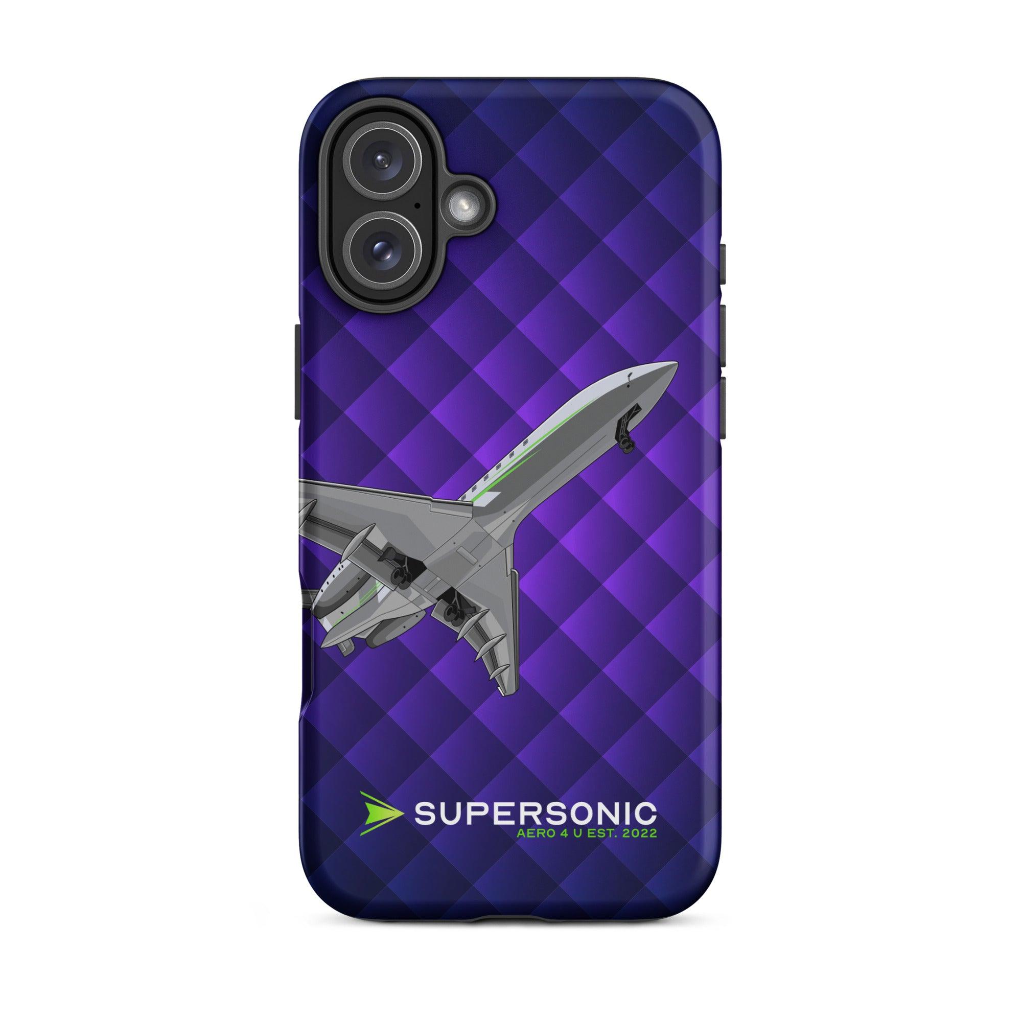 Aviation FIRST CLASS iPhone Schutzhülle - Business Jet Edition | Jetset Case iPhone 16 Plus für Piloten, Crews, Kinder & Planespotter made by SUPERSONIC aero 4U