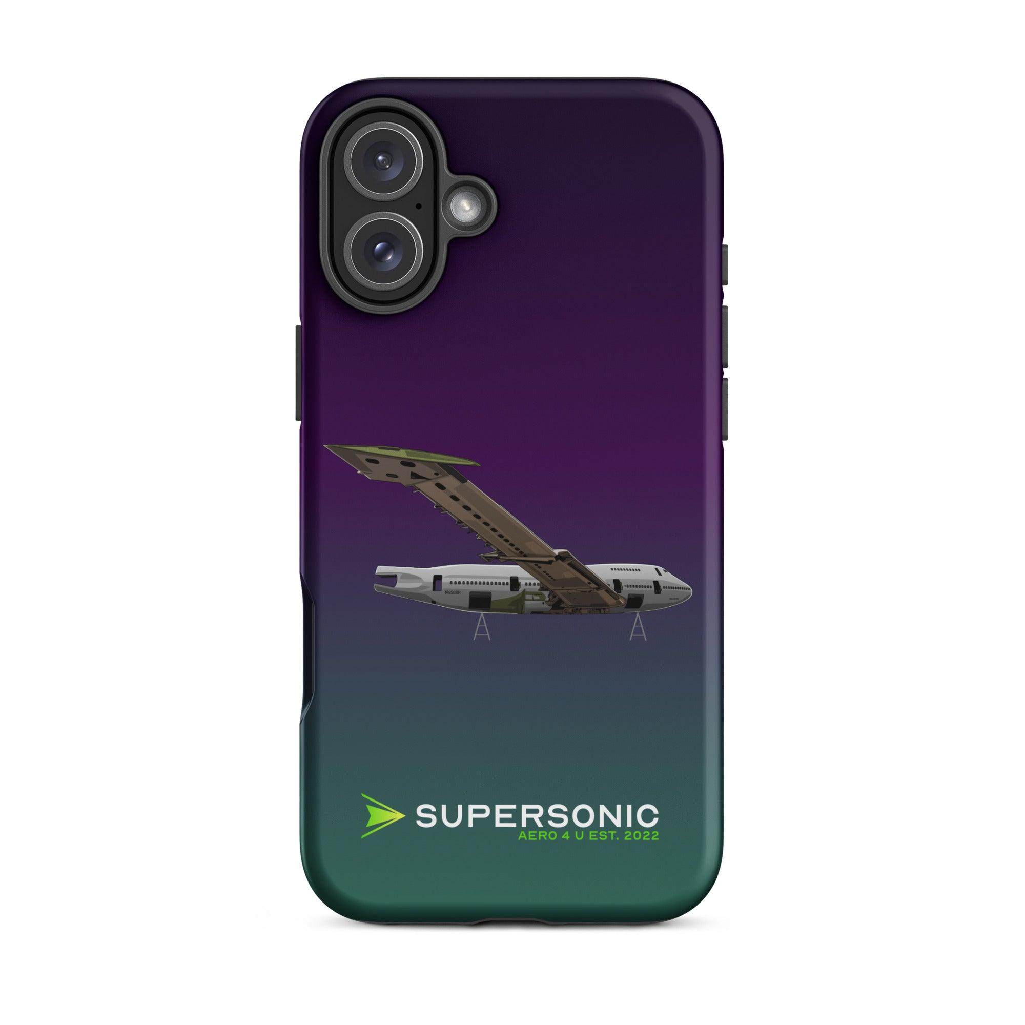 Aviation FIRST CLASS iPhone Hülle - Boeing 747 Jumbojet Edition | Boneyard iPhone 16 Plus für Piloten, Crews, Kinder & Planespotter made by SUPERSONIC aero 4U