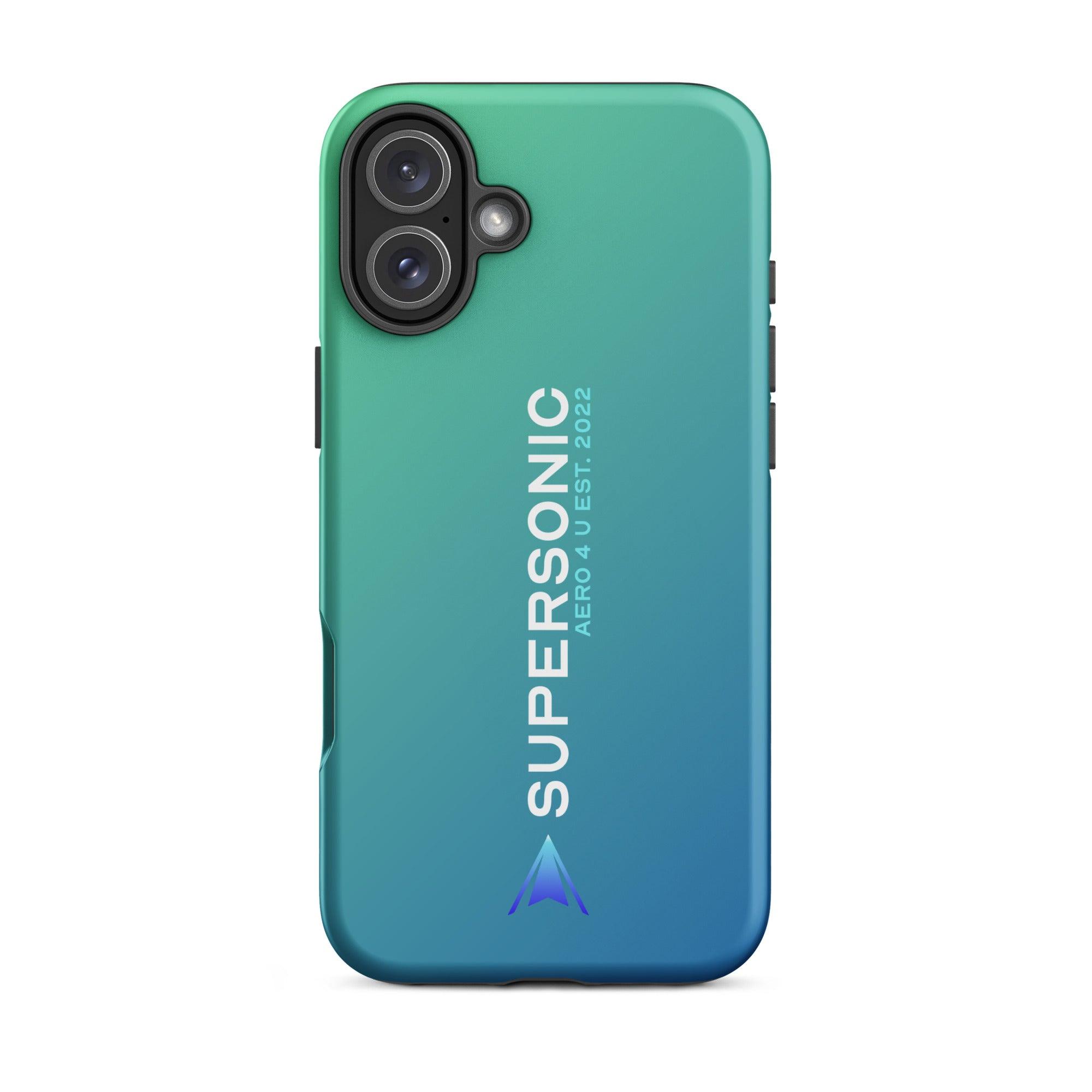 Aviation FIRST CLASS iPhone Schutzhülle - Supersonic Edition Gradient | Premium Aviation Case iPhone 16 Plus für Piloten, Crews, Kinder & Planespotter made by SUPERSONIC aero 4U